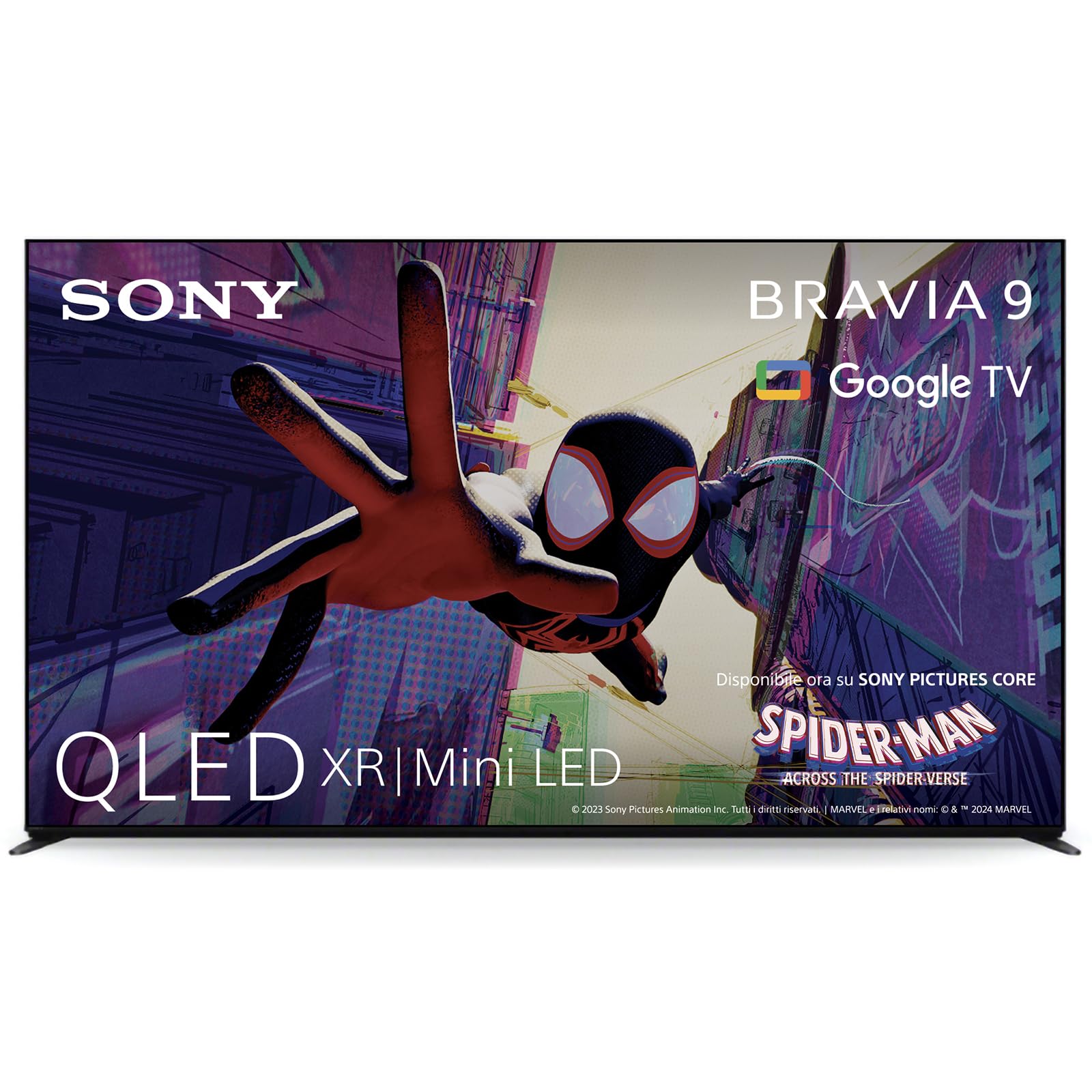Sony BRAVIA 9 QLED (XR l Mini LED) 85 Pollici 4K HDR Google Smart TV | Gaming Menu per PlayStation 5, IMAX Enhanced, Dolby Vision Atmos, Chromecast, AirPlay, 120Hz 85XR90