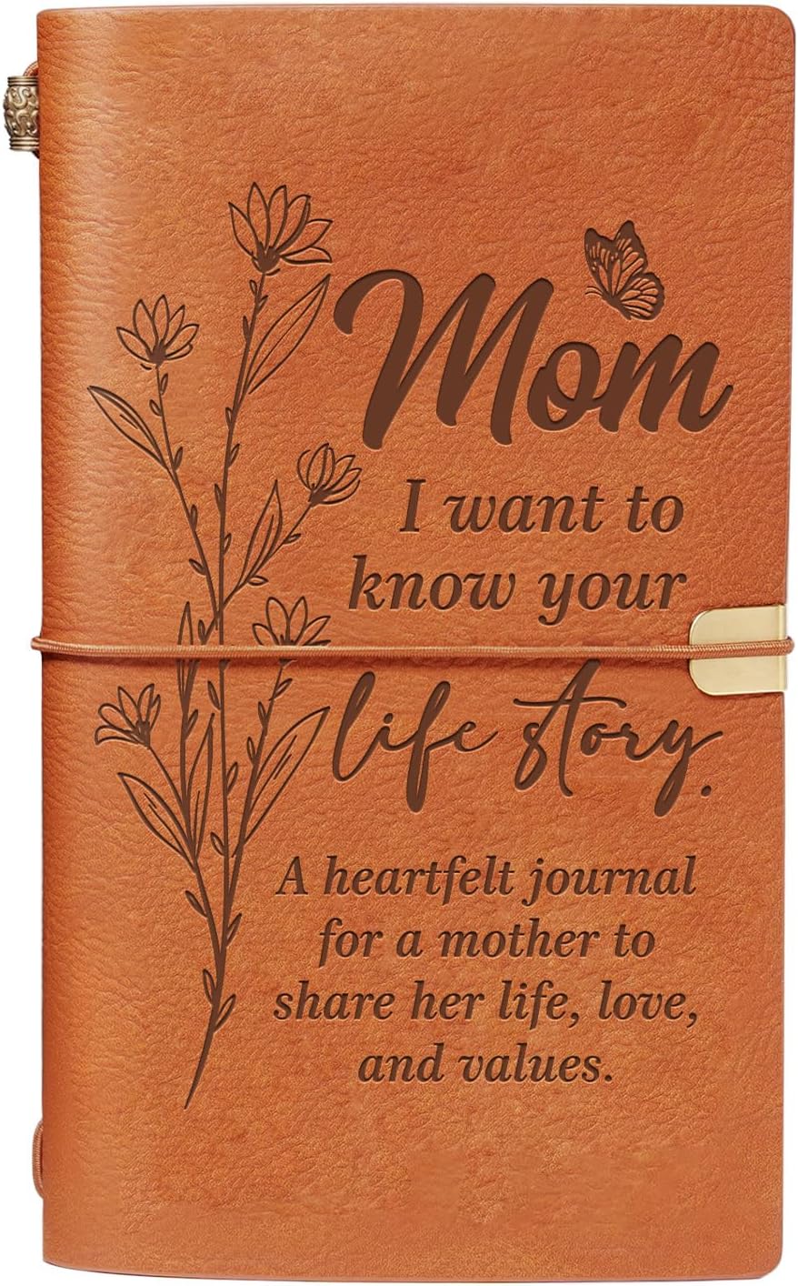 Birthday Gifts for Mom, Mother Leather Journal Notebook