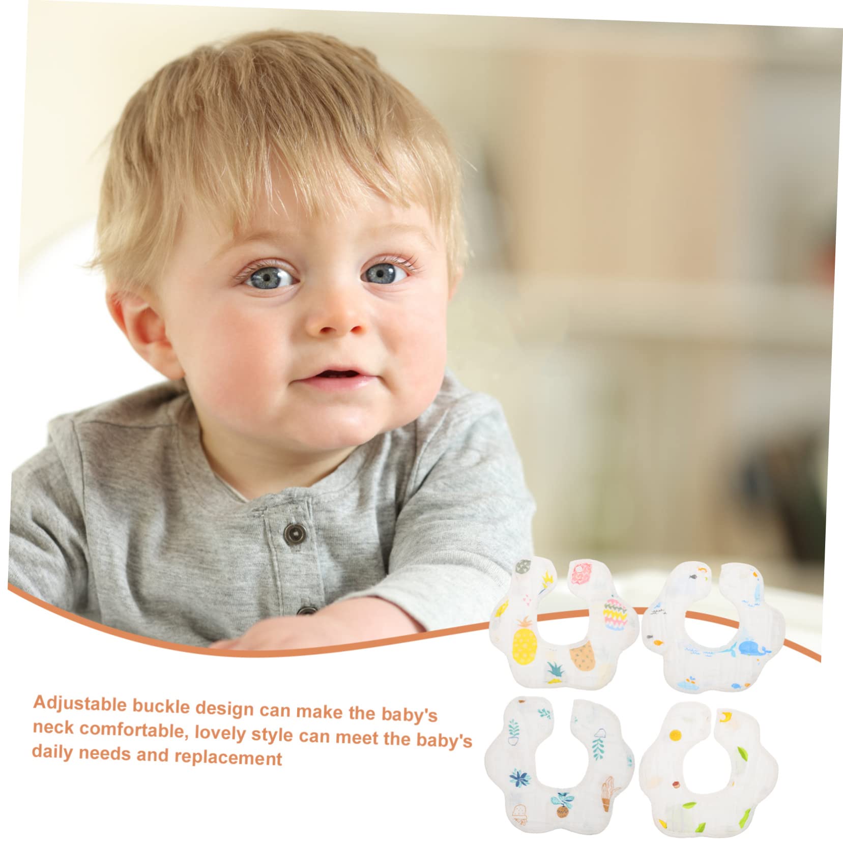 ifundom 12stücke Teiliges Baumwoll- Für Mädchen Verstellbare Atmungsaktive Und Saugfähige Babylätzchen Mit Niedlichen Tiermotiven Für Neugeborene Und Kleinkinder Hochwertige