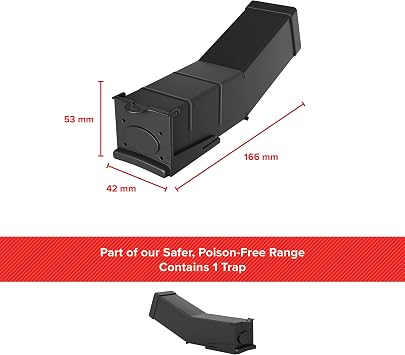 Rentokil Live Capture Mouse Traps Blister | For Mouse Control In The Home - Safe For Use Around Children And Pets - Catch And Release