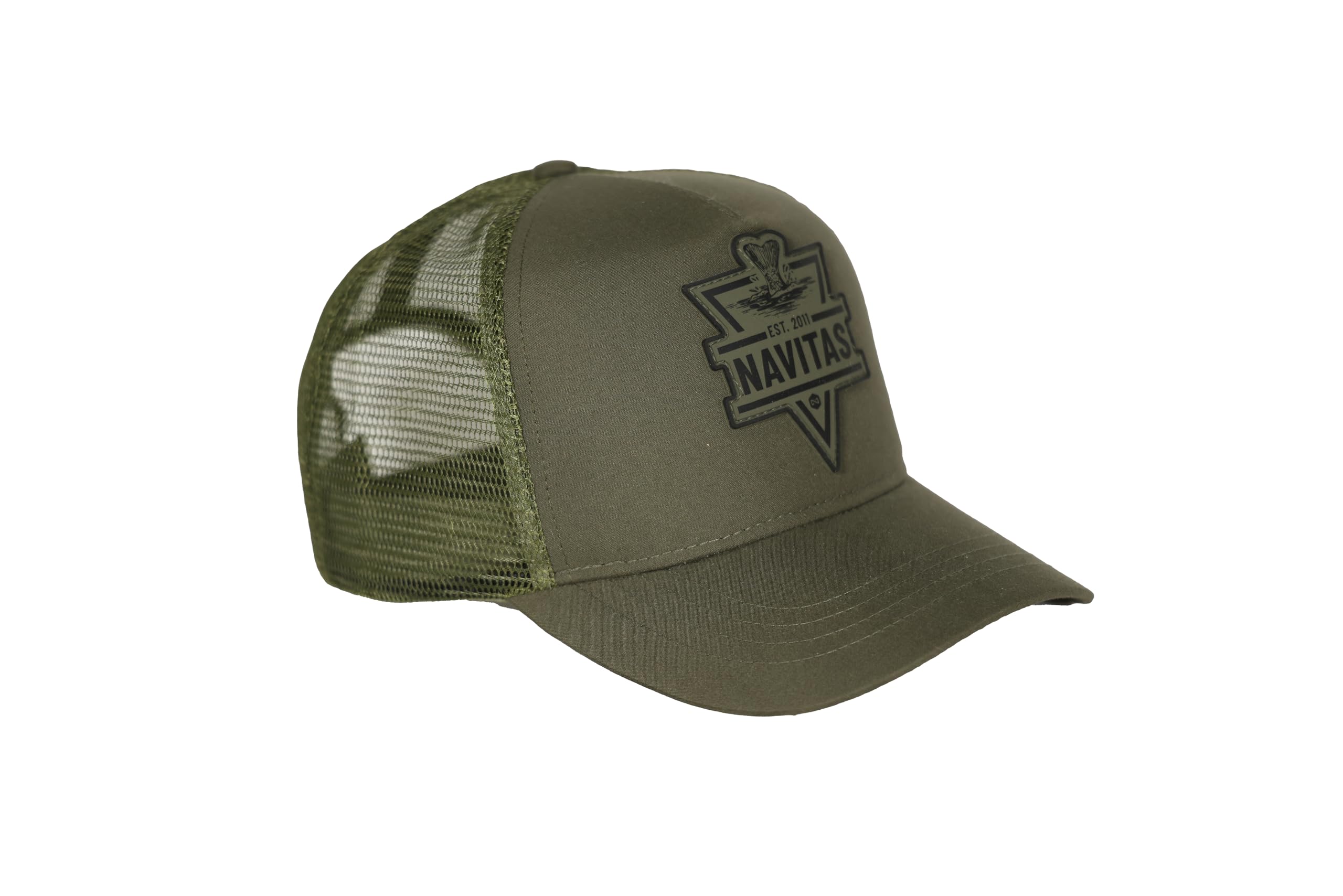 Navitas Unisex Green Diving Trucker Cap | Mesh Back Baseball Hat With Embroidered Patch | Adjustable Snapback Snap Closure, 100% Cotton Front, Breathable Outdoor Sun Cap For Men And Women
