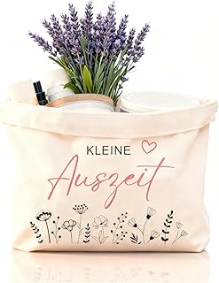 Geschenkkorb-Kleine Auszeit Entspannung Geschenk für Frauen,Geschenkkorb aus Baumwolle und Leinen,Wellness Geschenke für Frauen (Kleine Auszeit)