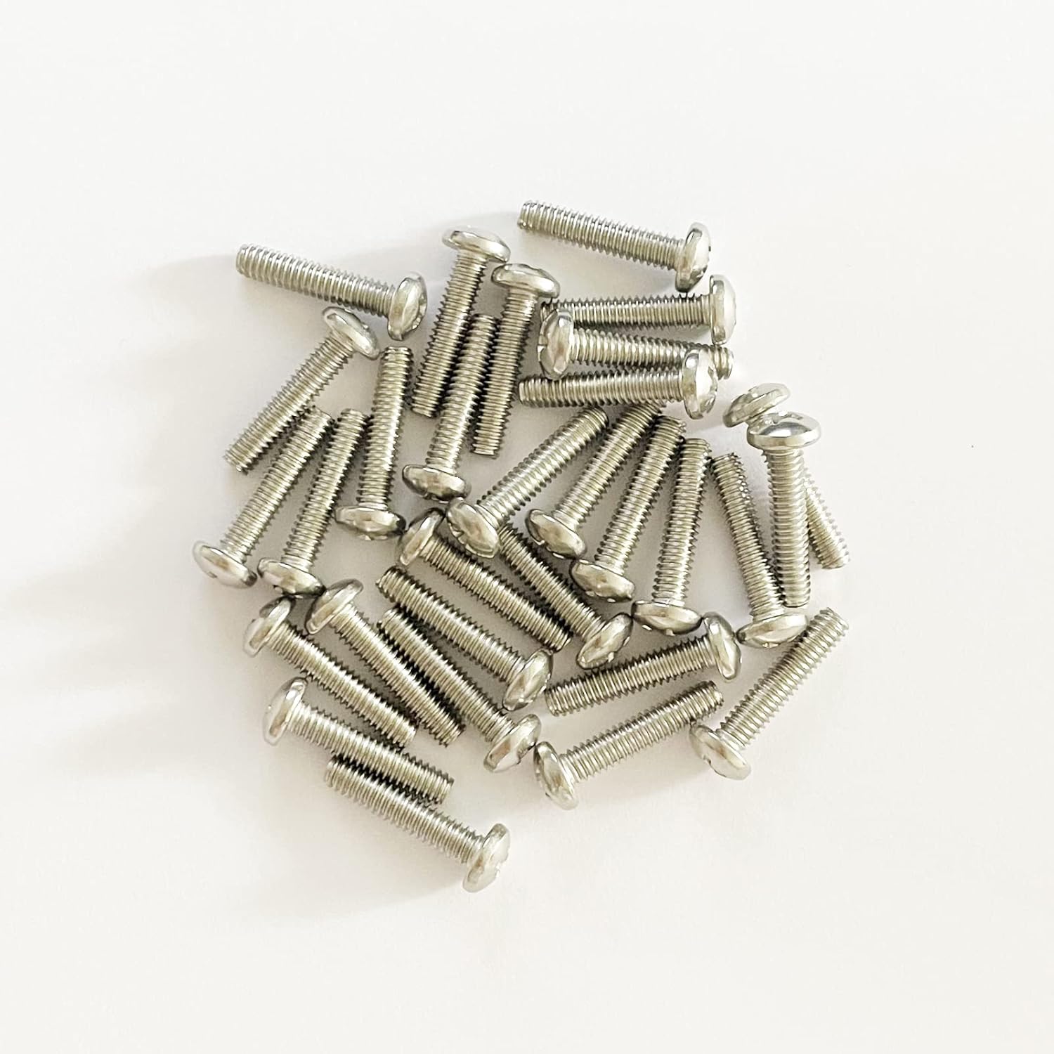 WAFJAMF 8/32 Thread (30 Pcs) 304 Stainless Steel Knob Pull Machine Screws Truss Head Screws Bolts for Cabinet Drawer (8#-32 x 1-3/4")