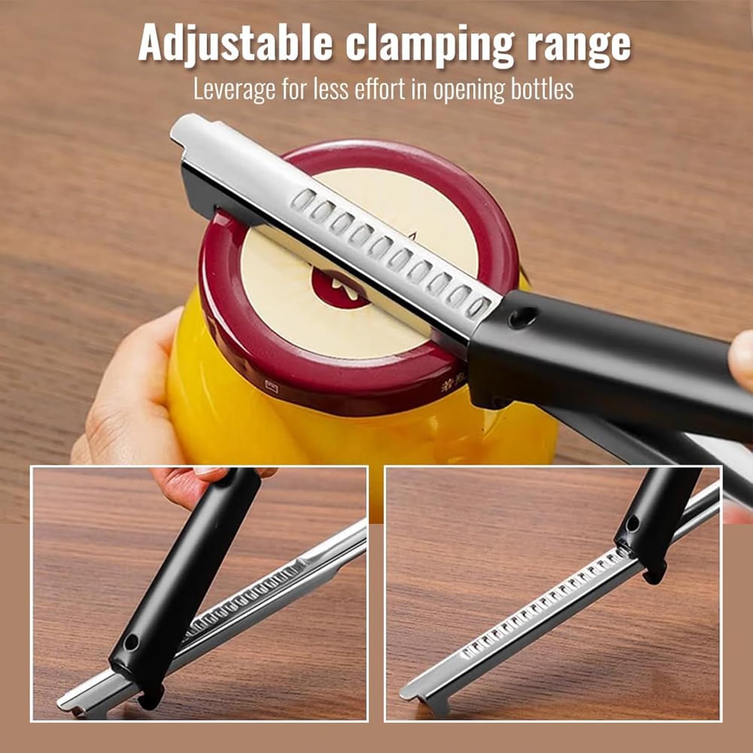 Adjustable Jar Opener for Weak Hands,Multifunctional Creative Stainless Steel Can Opener with Beer Opener,Household Portable Manual Bottle Opener /1724