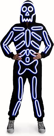 Tipsy Elves Women's Skeleton Halloween Jumpsuit Costume
