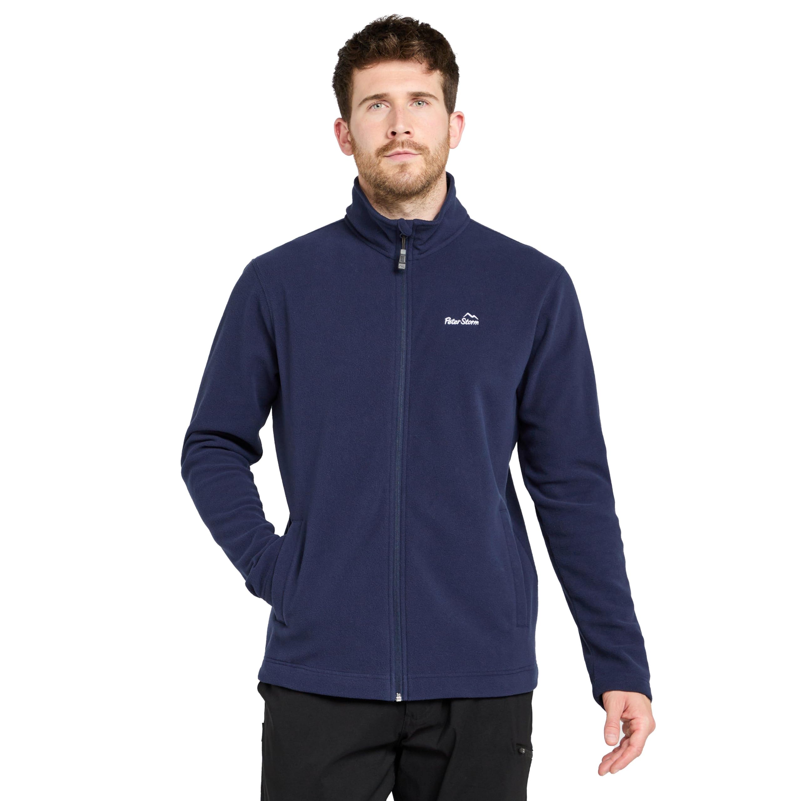 Peter Storm Men's Navy Bracken Full Zip Fleece