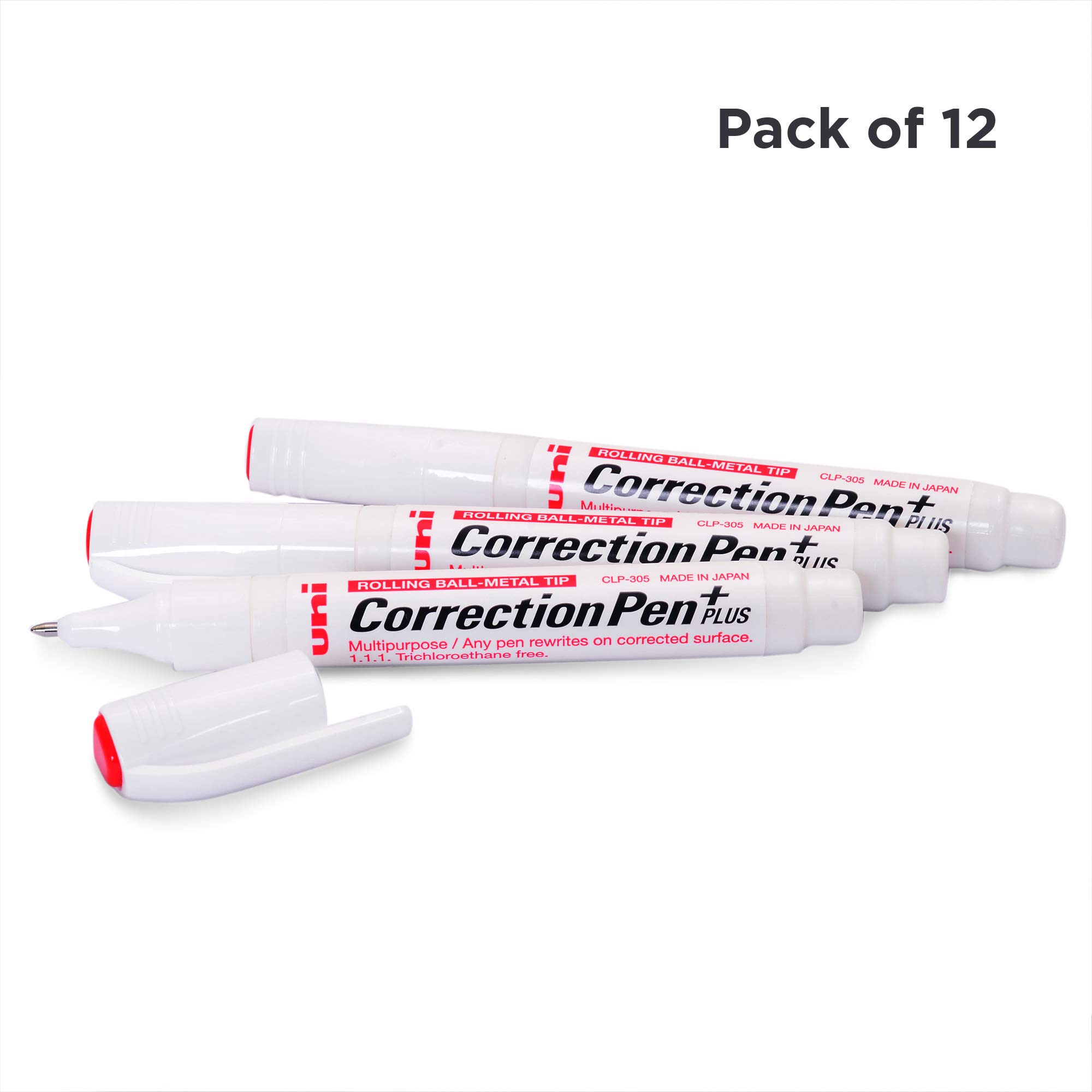 UNI-BALL Correction Pen Set - Pack of 12 (White)