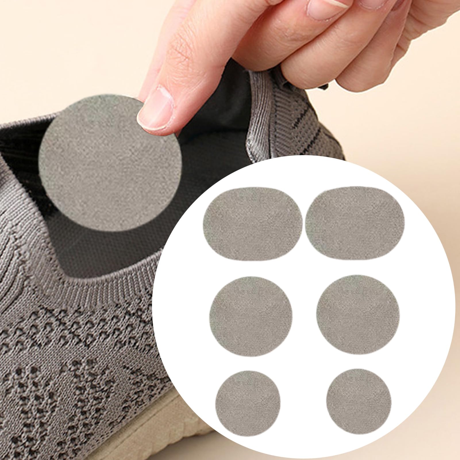 Manolyee Parches para Zapatos Agujeros | Protector De Puntera Para Zapatillas | 6 Piezas Parches Flexibles Para Disfraces Ropa De Bebé Sombrero Chaquetas Botas De Senderismo Mochilas