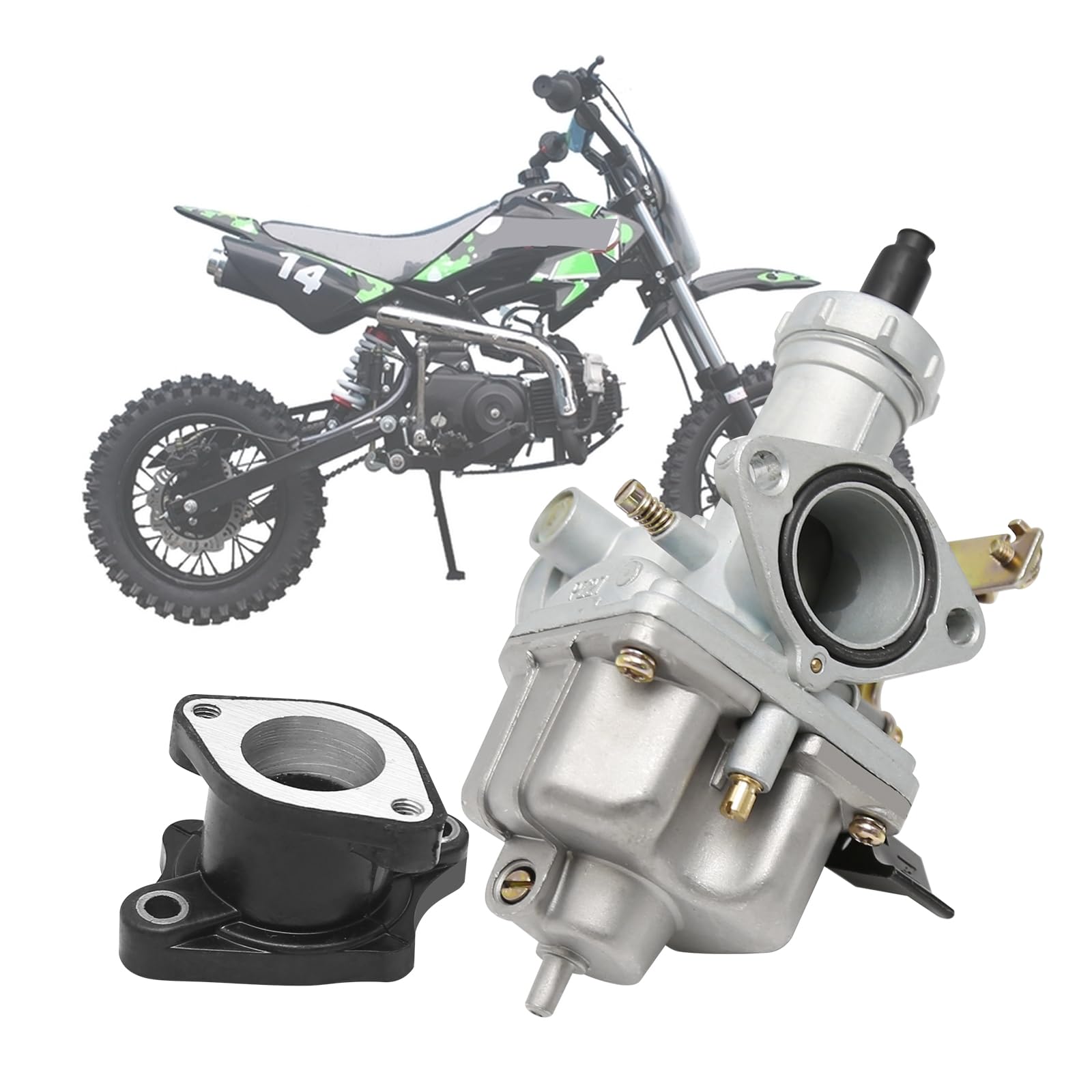 Zestaw gaźnika 27 mm, zamiennik dla chińskich 125 cm³, 150 cm³, 200 cm³, 250 cm³, ATV, gokarty, rowery terenowe