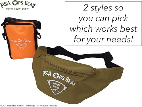 Miniatura 3 de Kit de primeros auxilios de senderismo y aventuras al aire libre – Deluxe con gasa AllaQuix Stop Bleeding (Clip y transporte)