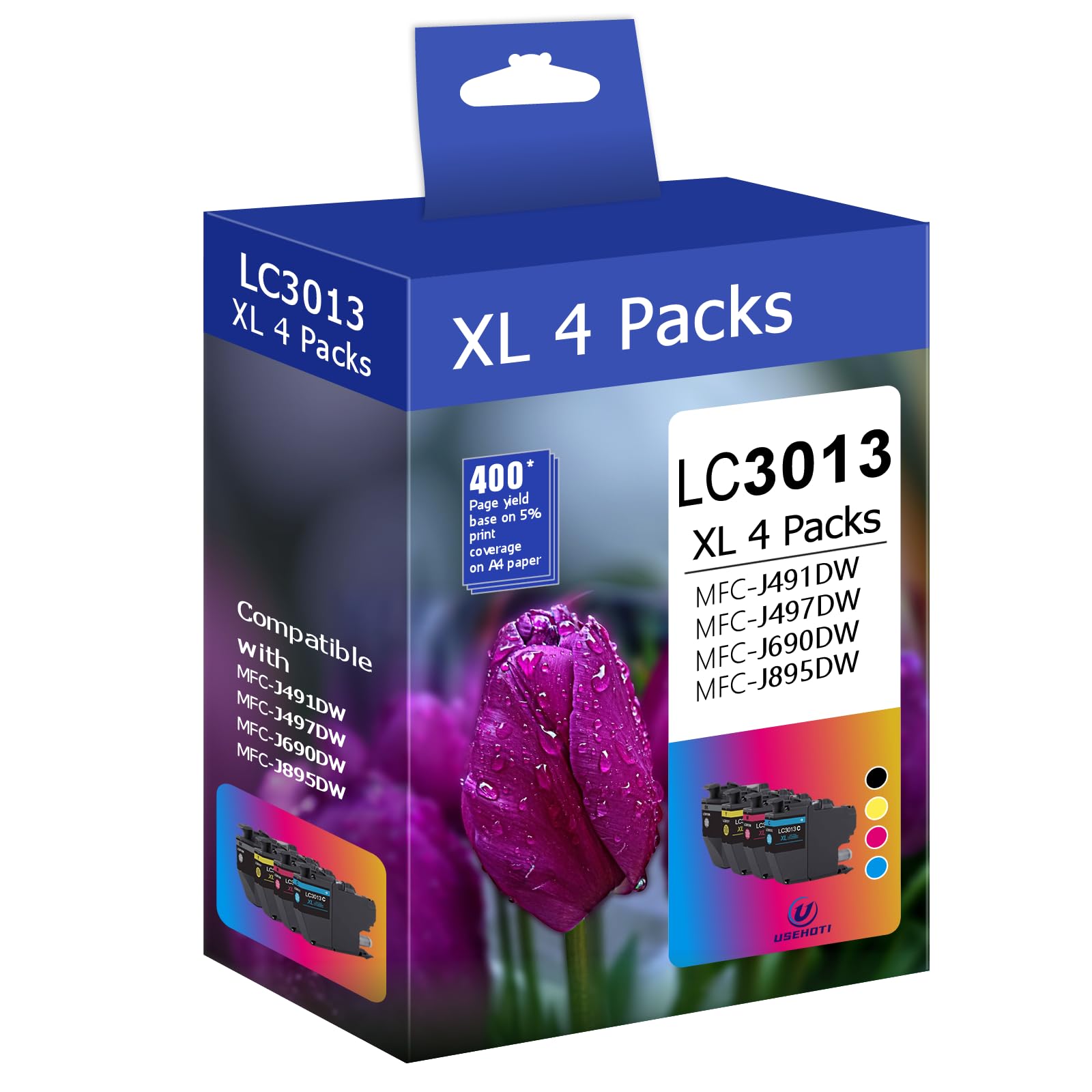 Photo 1 of USEHOTI LC3013XL Ink Cartridges, 4-Color Pack