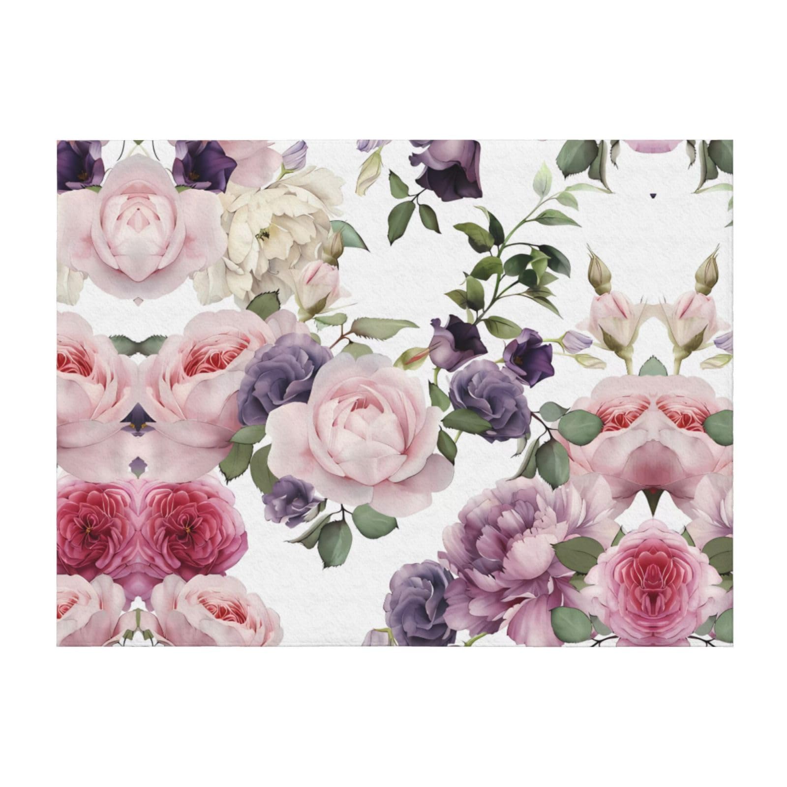 Couverture polaire douce toutes saisons pour grand lit et canapé coloris rose