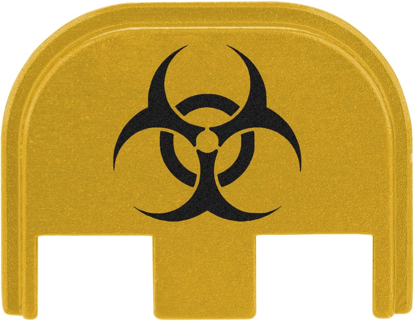 NDZ Performance Rear Slide Cover Plate for Glock Gen 5 17 19 19X 22 23 26 27 34 45 47 – 9mm .40 Cal – Anodized Aluminum, Black Laser Engraving – Choose Image & Color