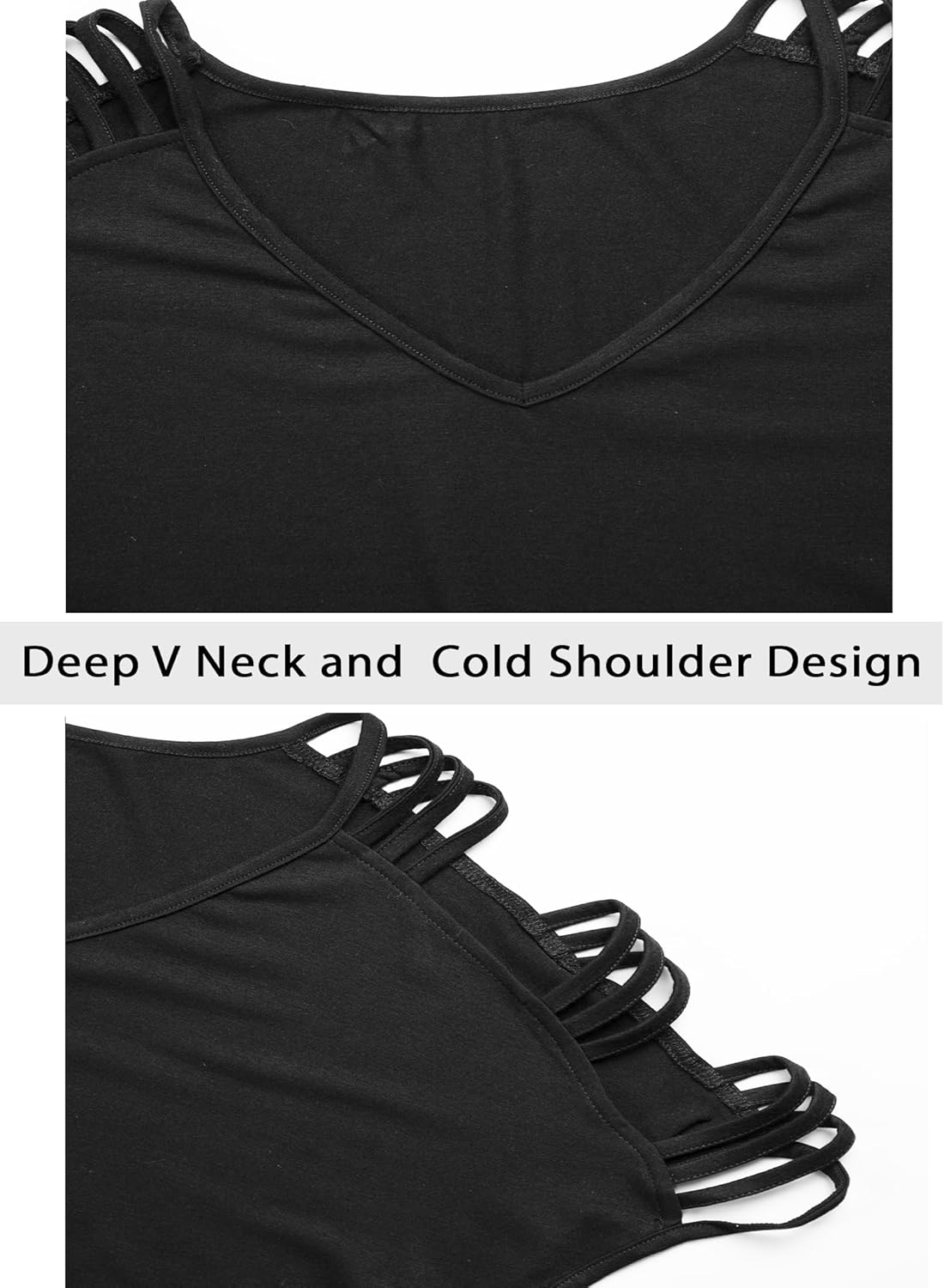 Remidoo Cold Shoulder Tops for Women V Neck Sexy Tops Short Sleeve Tie Dye Shirt Concert Outfits - Image 4