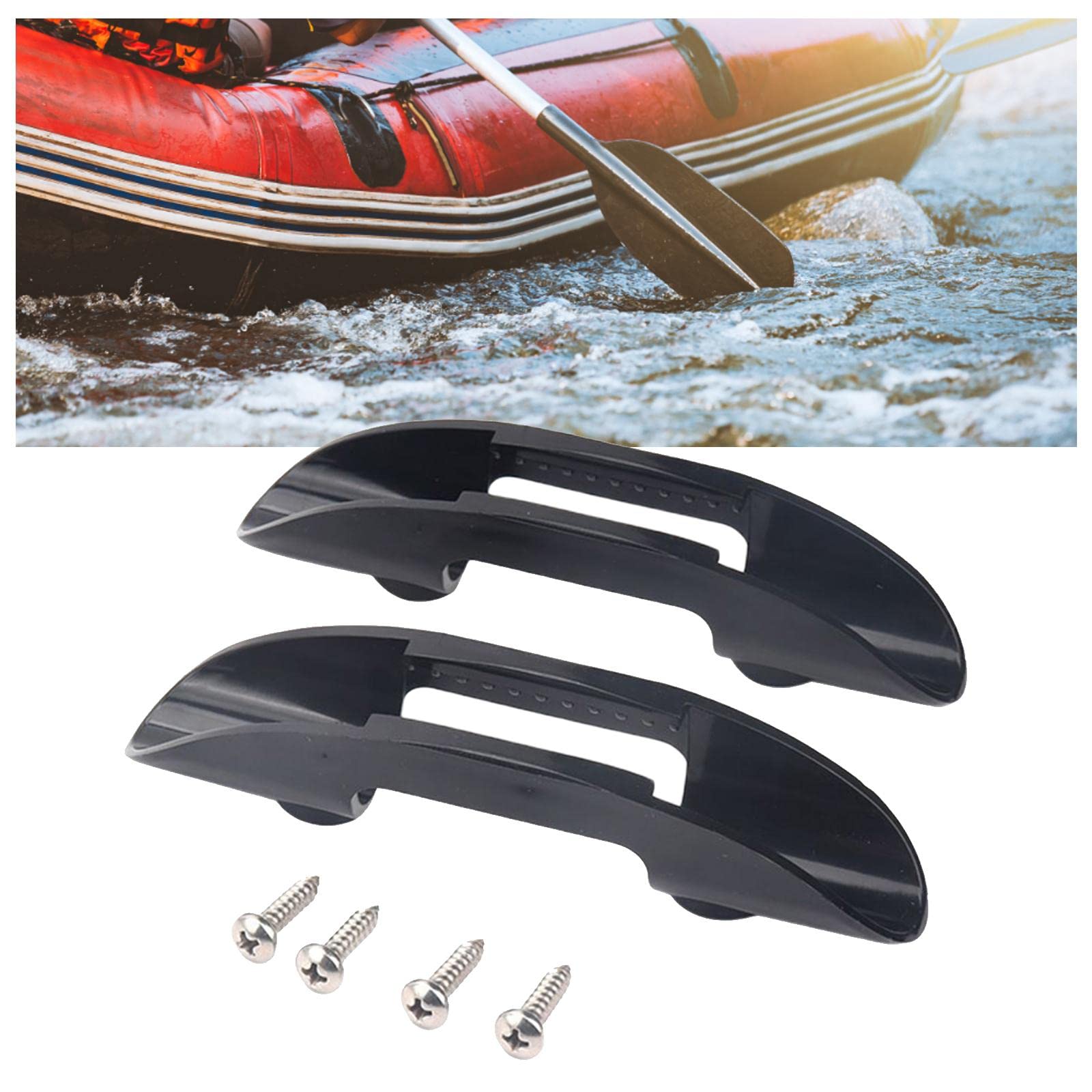 10 Set Marine Paddle Gear Kajak/Kanu Paddelhalter Clip mit Schrauben Ersatz, Stil 2, 151 x 31,5 mm