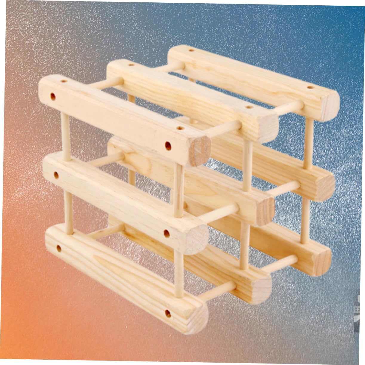 Cabilock Solid Wood Wine Rack Bottle Display Shelf Bottle Capacity European Style Holder