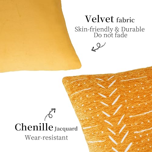 Miniatura 3 de Juego de 4 fundas de cojín decorativas de terciopelo de felpilla suave, fundas de almohada modernas para decoración del hogar, fundas cuadradas para