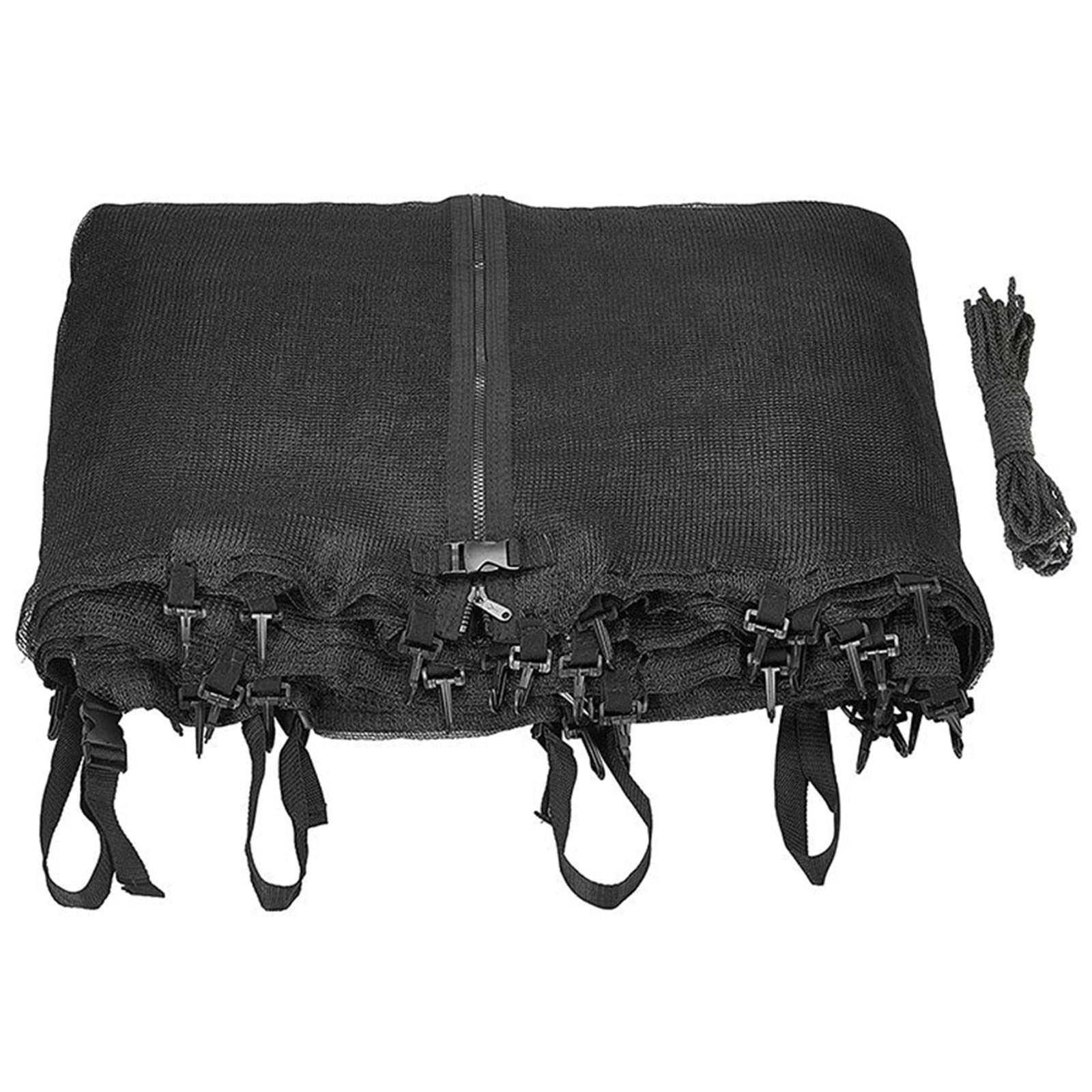 Almohadilla de repuesto para cama elástica y red de seguridad redonda para trampolín de 5 pies, 6 pies, 8 pies, 10 pies, 12 pies, 13 pies, 14 pies, 15 pies, 16 pies con 6/8 postes rectos