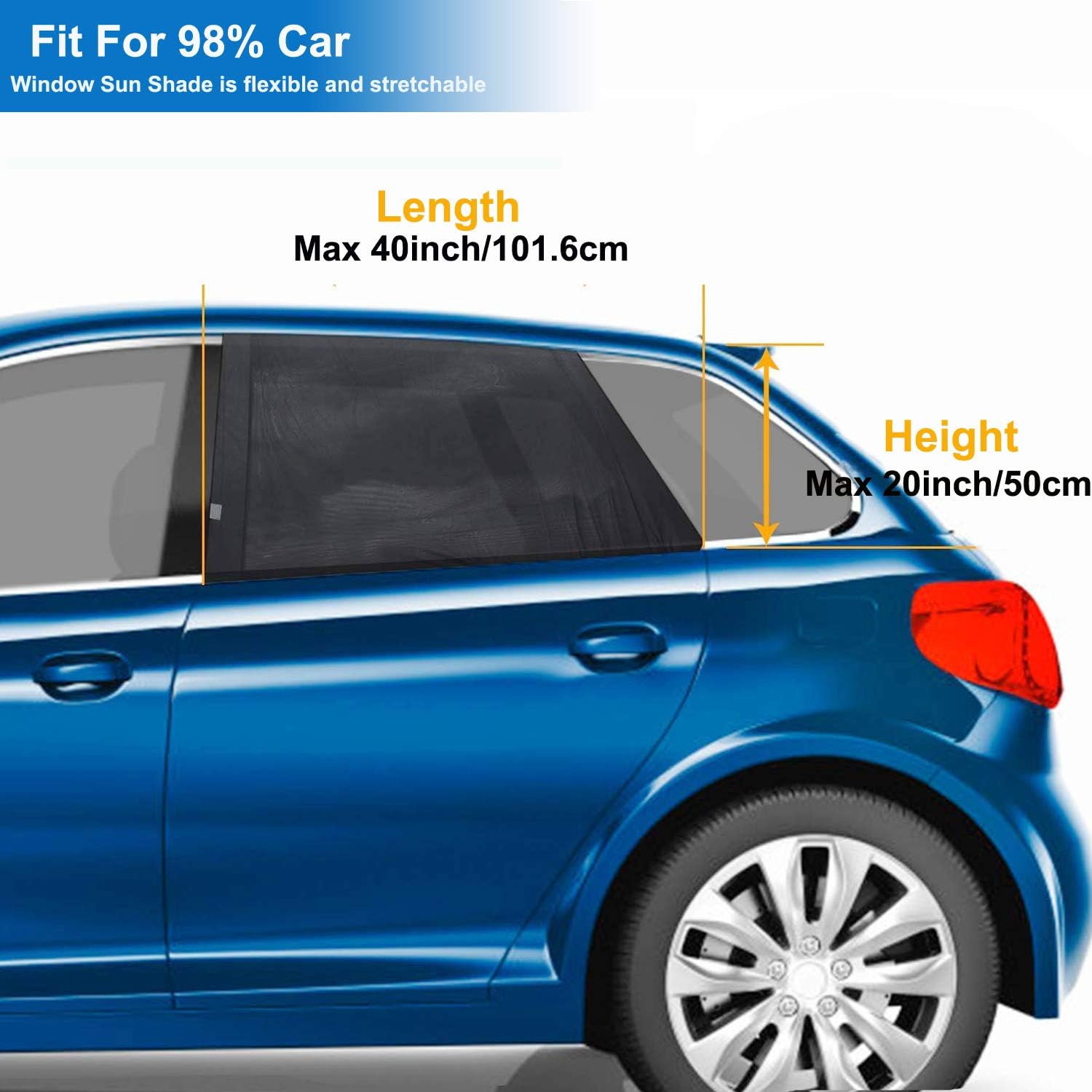 Goosky Car Window Shades for Baby, Car Sun Shades For Kids UV Sun Protection for Adults Pets, Car Blinds Fits Most Vehicles (2Pack) 3 71lchFu3hzL. AC SL1500