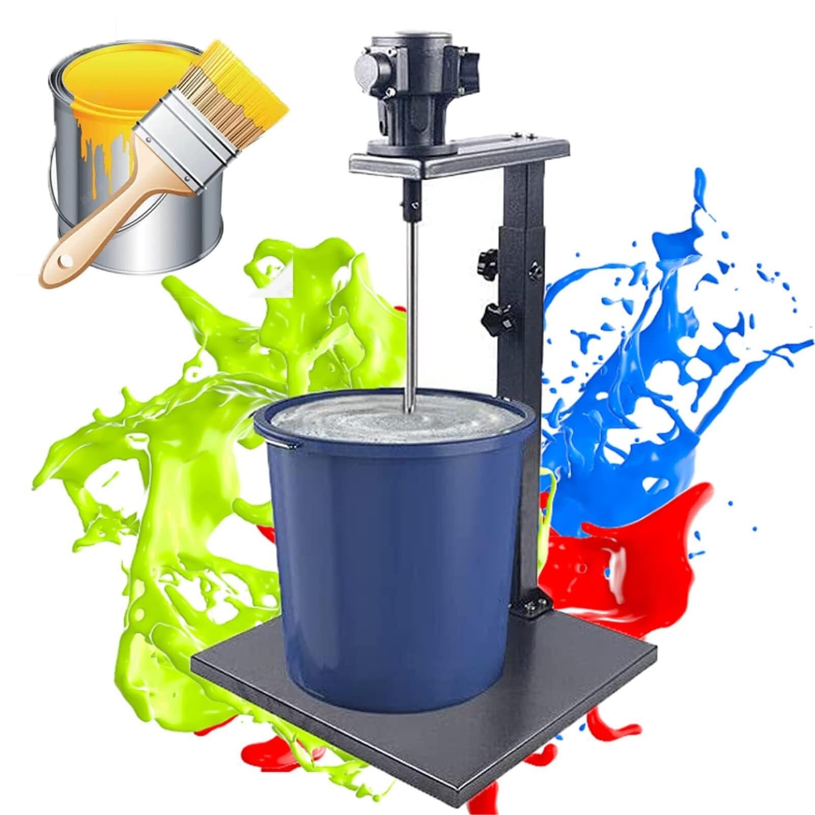 Miscelatore pneumatico for vernice, agitatore for vernice a sollevamento manuale da 5 galloni/20 litri, miscelatore d'aria verticale da tavolo, miscelatore di inchiostro for miscelazione