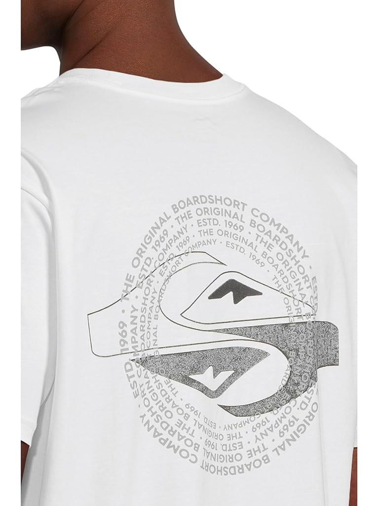 White Quiksilver Yin Vortex Screen Tee