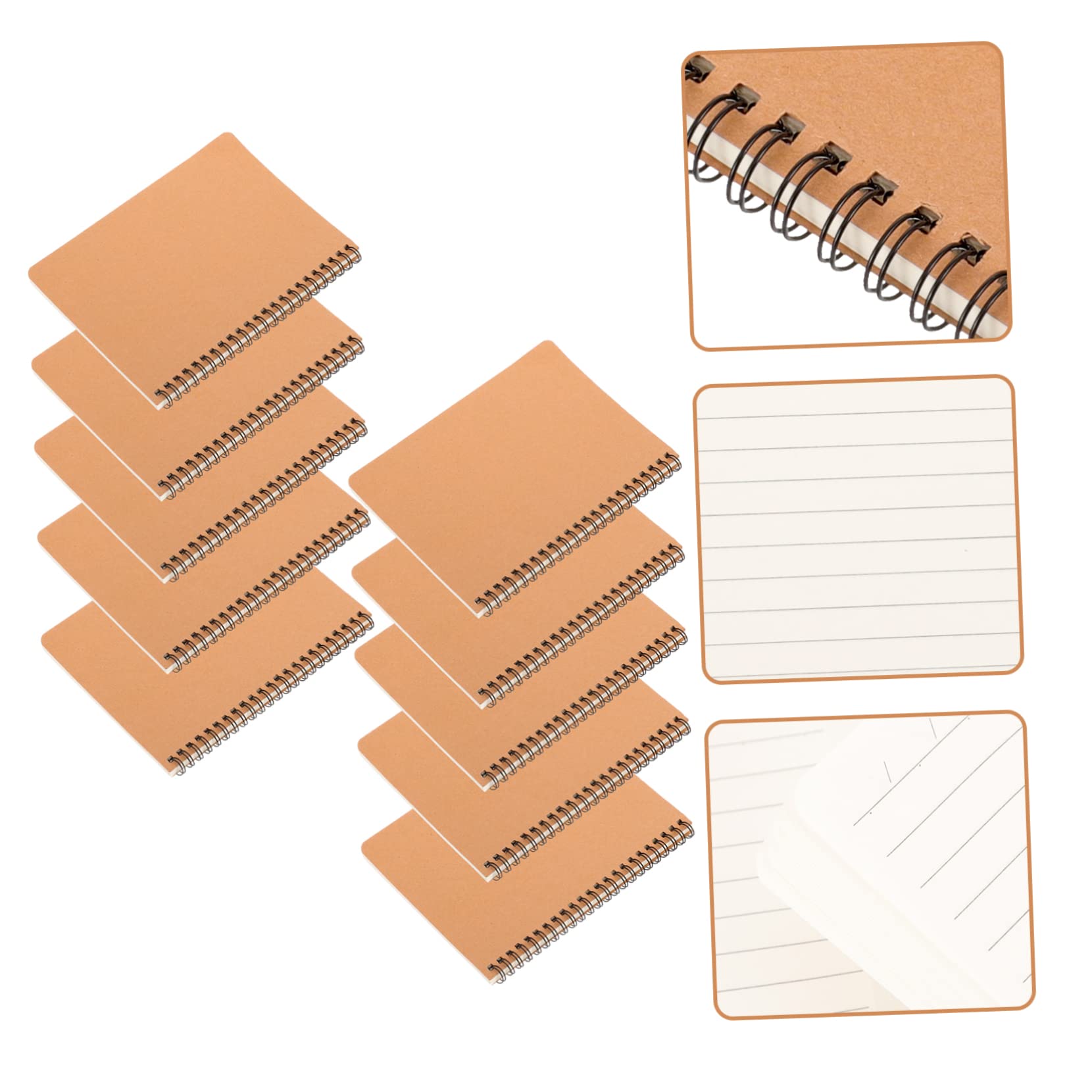 10stücke Spiralnotizbuch Mit Leeren Notizblöcke Zum Schreiben Und Journaling Langlebige Notebooks Für Büro Und Lernen Tragbar Für Jugendliche