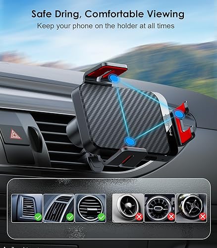 Miniatura 6 de Cargador inalámbrico para automóvil, MOKPR de 15 W, carga rápida, sujeción automática, soporte para teléfono celular, compatible con iPhone 15141313