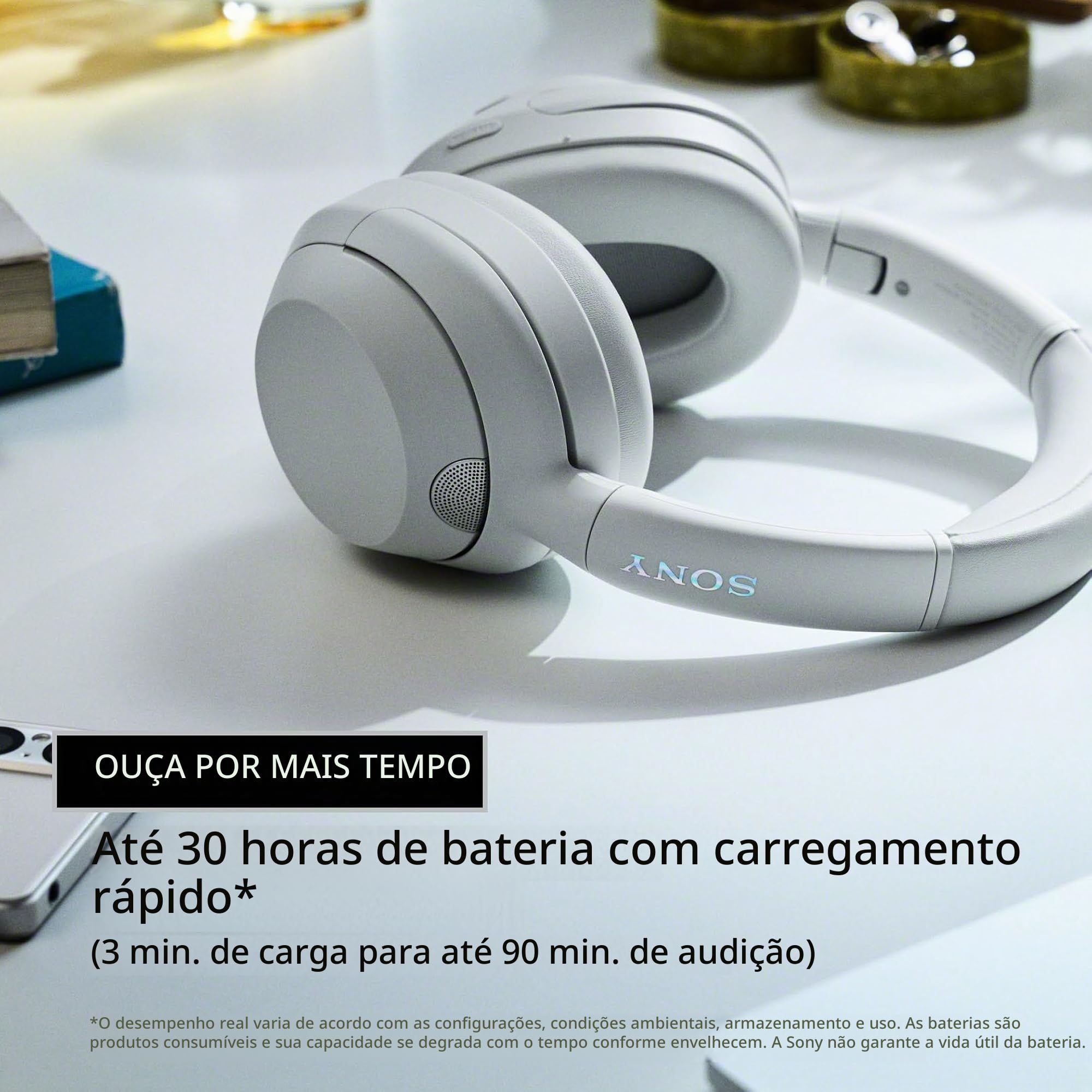 Sony ULT WEAR Fones de ouvido com cancelamento de ruído, Bluetooth