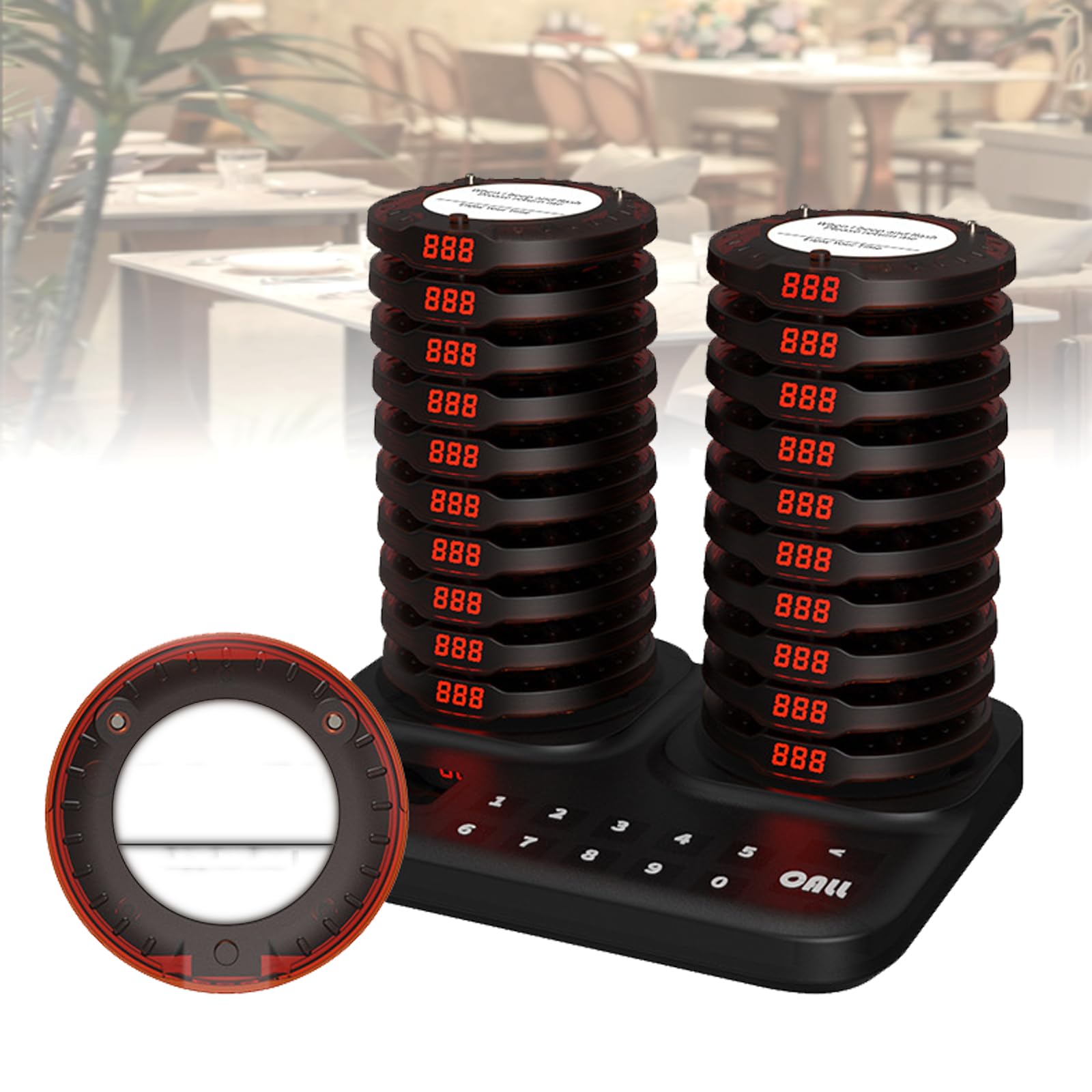 Bipeur restaurant et kit d'appel sans fil pour optimiser la terrasse et la salle
