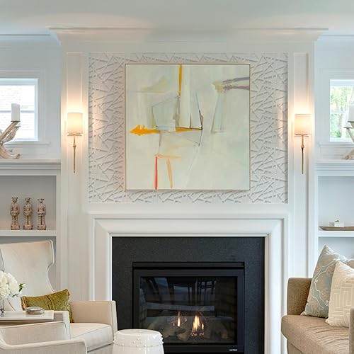 Miniatura 2 de Paquete de 33 paneles de pared 3D para decoración de pared interior, paneles de pared texturizados de acento blanco de 12 x 12 pulgadas, paneles de