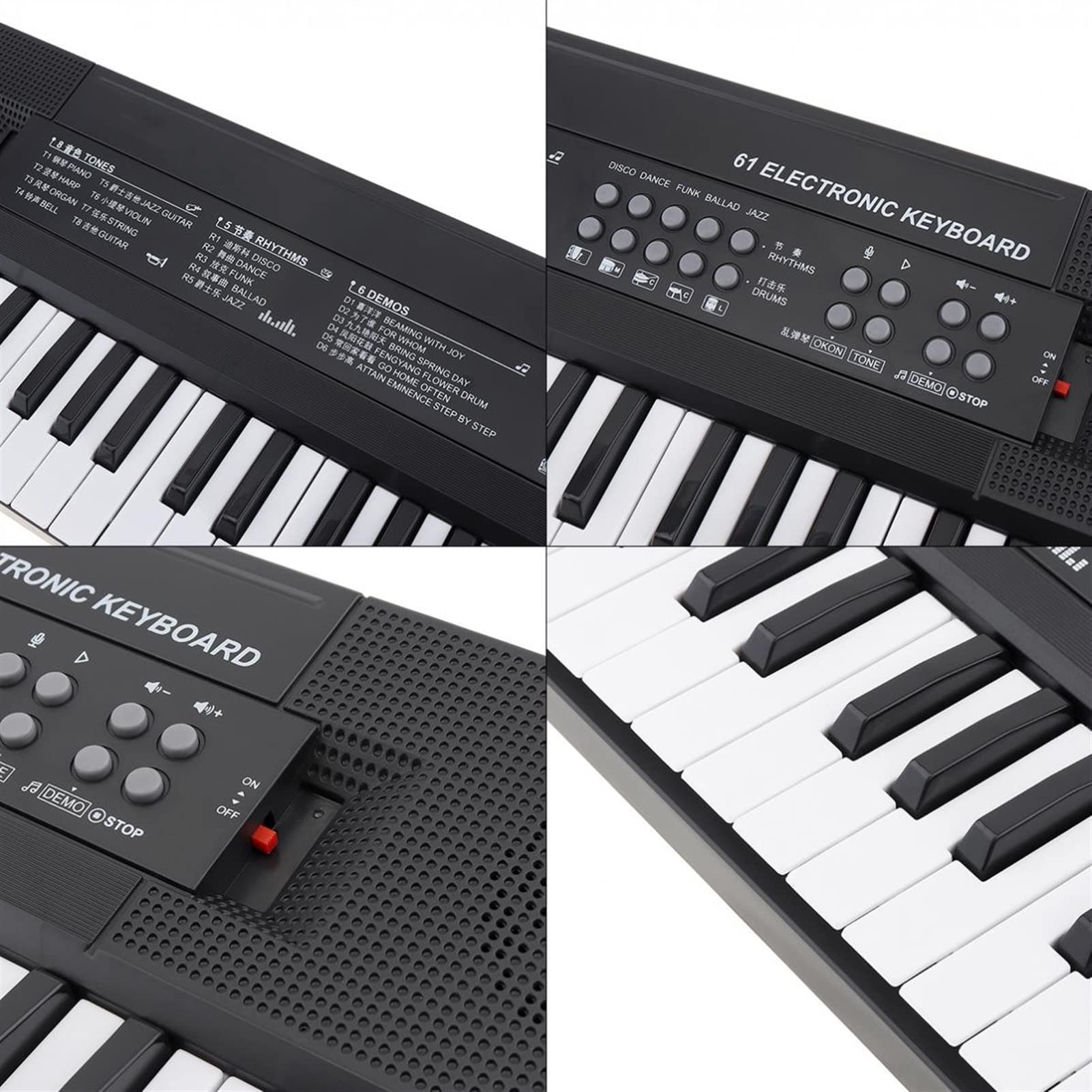 Amazon | 電子キーボードピアノ 61キー電子キーボードピアノデジタル 