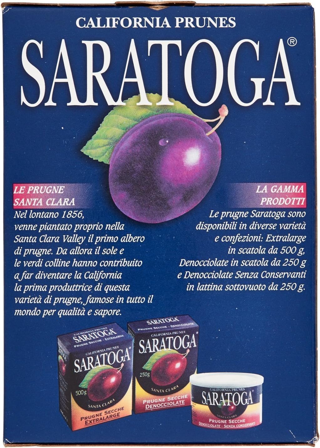 6X Confezione Per Saratoga - Prugne Secche, Extralarge - 6 confezioni da 500 g