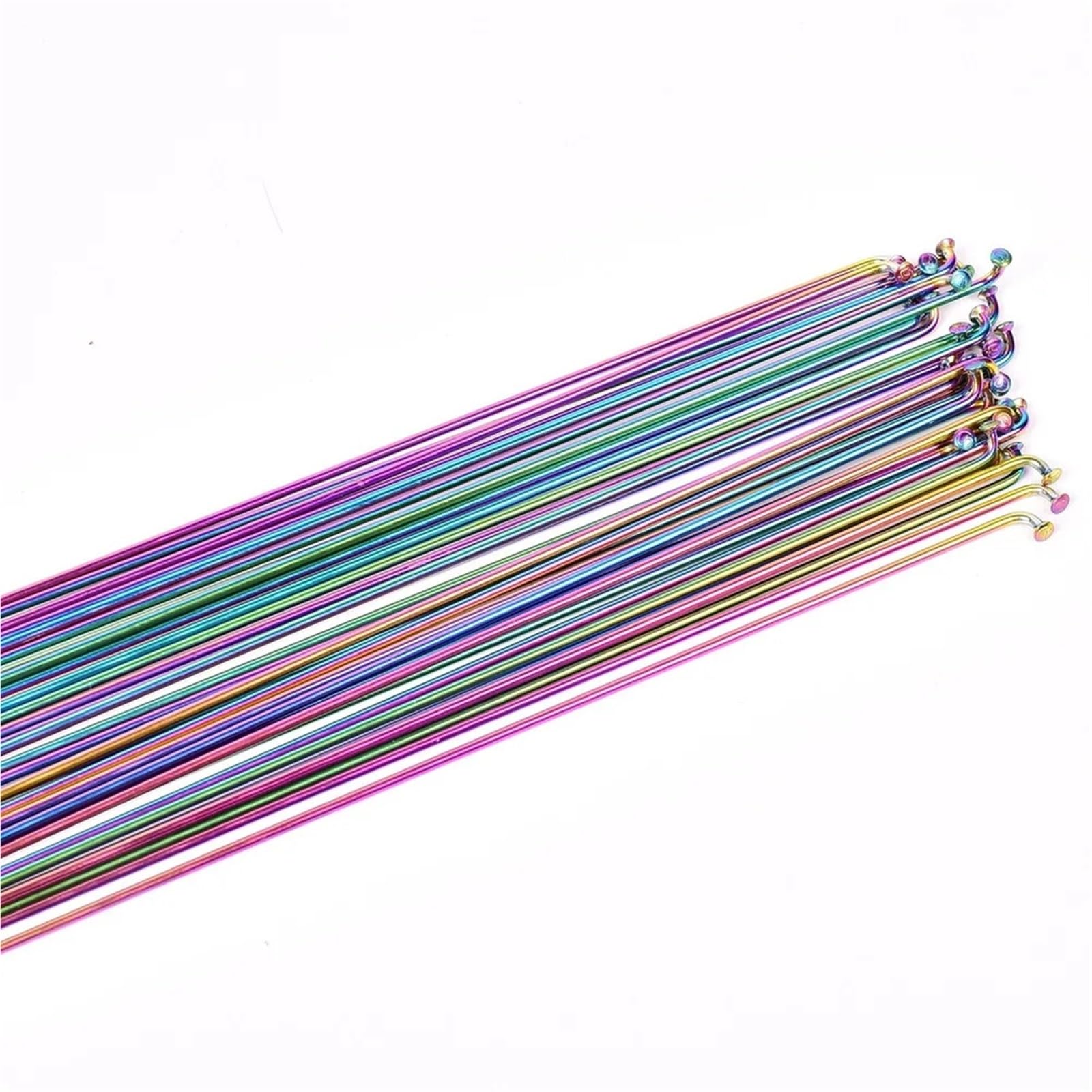 Raggi colorati per bicicletta e mountain bike, in acciaio inox, placcati sotto vuoto, con nippli inclusi, lunghezza 259-293 mm, per ruote di ricambio da 26-29 pollici (273 mm, 36 pezzi)