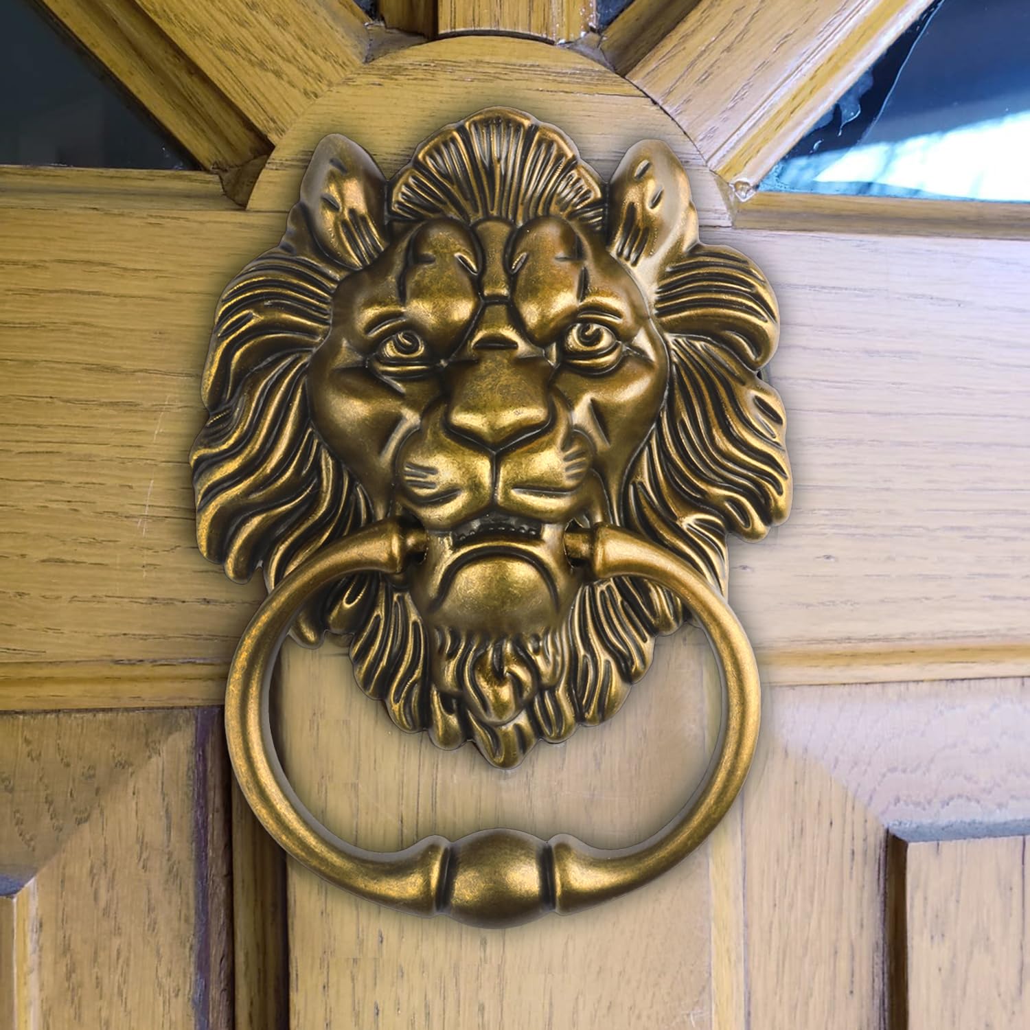 Heurtoir lion fer style antique
