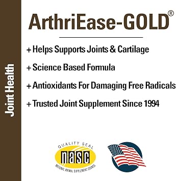 Vet Classics ArthriEase-Gold Joint Support for Horses - Powder Health Supplement for Horses Alleviates Aches and Discomfort For Flexibility, Healthy Joint Function Antioxidants 2 lb. 4 Oz.Powder