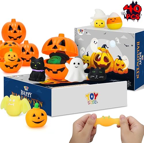 Miniatura 7 de TOY Life 40 piezas de juguetes blandos de Halloween a granel, golosinas de Halloween, no dulces, regalos de fiesta de Halloween, premio de