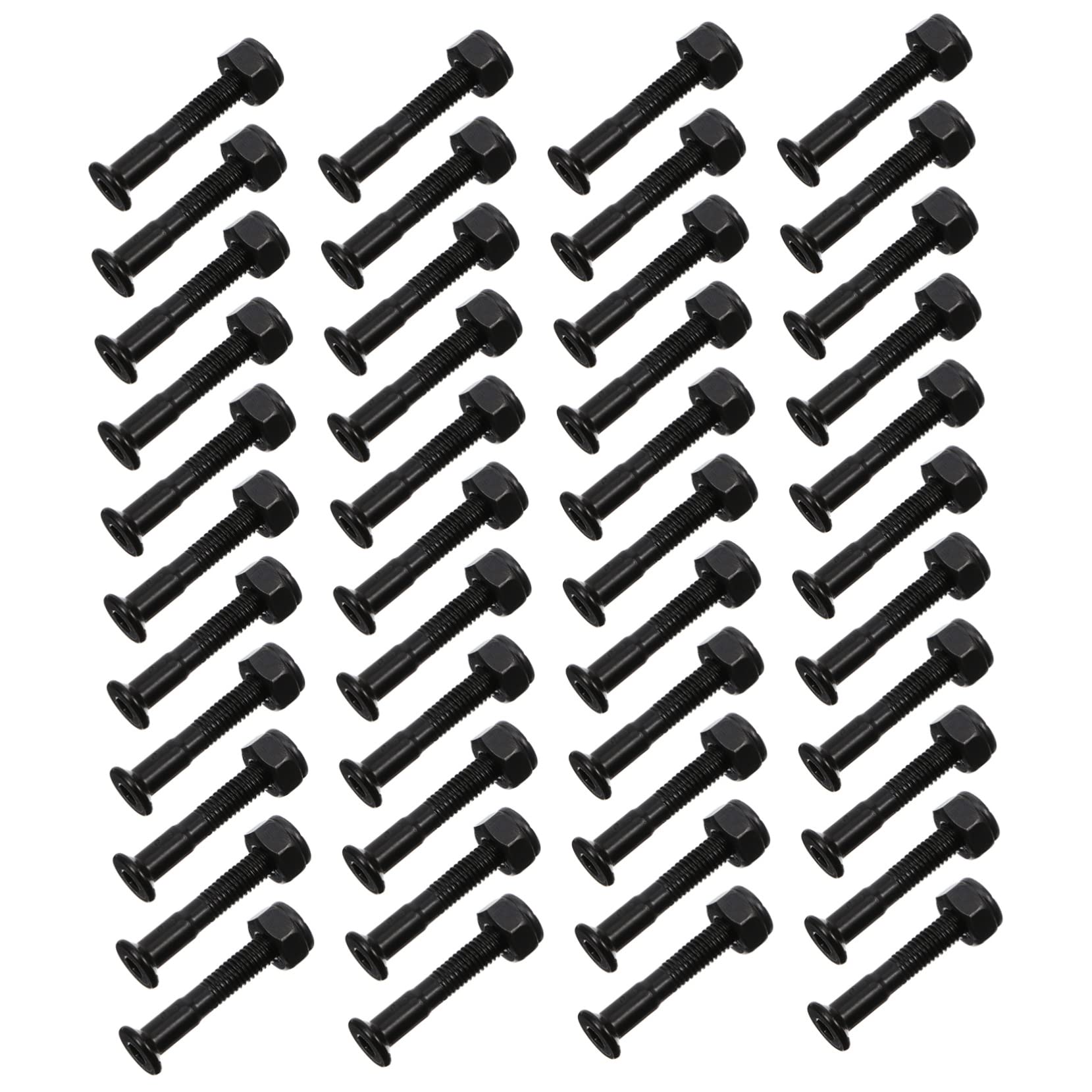 BRIGHTFUFU Skateboard Set Hardware 40pcs Mounting Bolts Accessories for Skateboard Mounting Screws Bolts Set