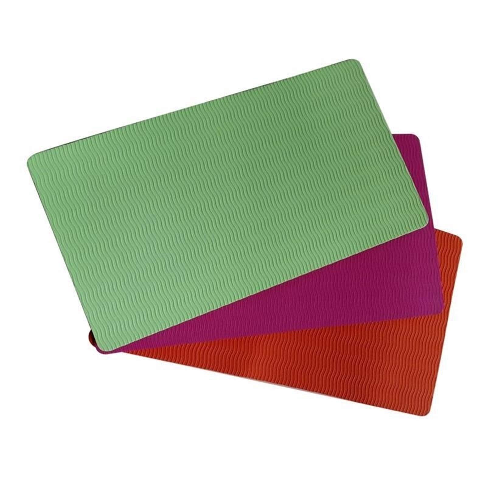 VIOLK Yoga Mats 2Pcs 38x21x0.6cm Yoga Mat，Yoga Knee Pad Pilates Yoga Mat TPE for Wrists Elbows Knees Pilates Accessories