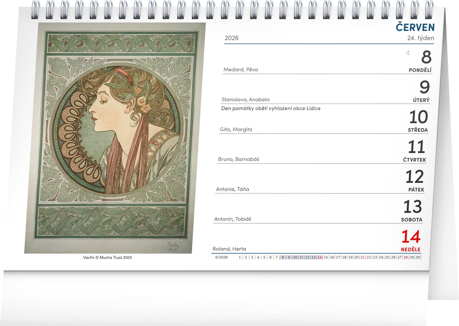 Amazon | [輸入版] Alfons Mucha/アルフォンス・ミュシャ 卓上