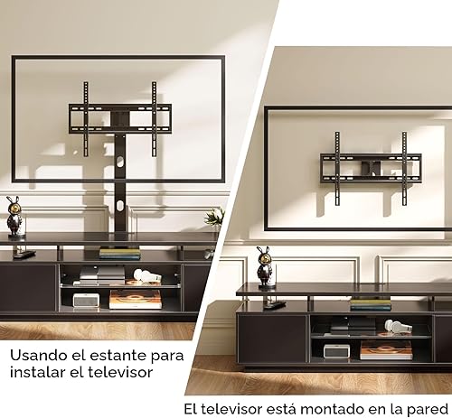 Miniatura 7 de Rolanstar Soporte de TV con Montaje y Toma de Corriente de 51.2", Soporte Giratorio de TV para TVs de 32/45/55/60/65/70 pulgadas, Centro