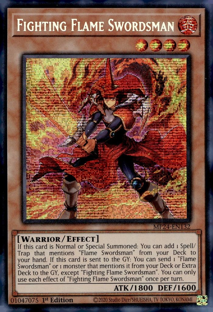 Amazon.com: Fighting Flame Swordsman - MP24-EN132 - Prismatic Secret Rare