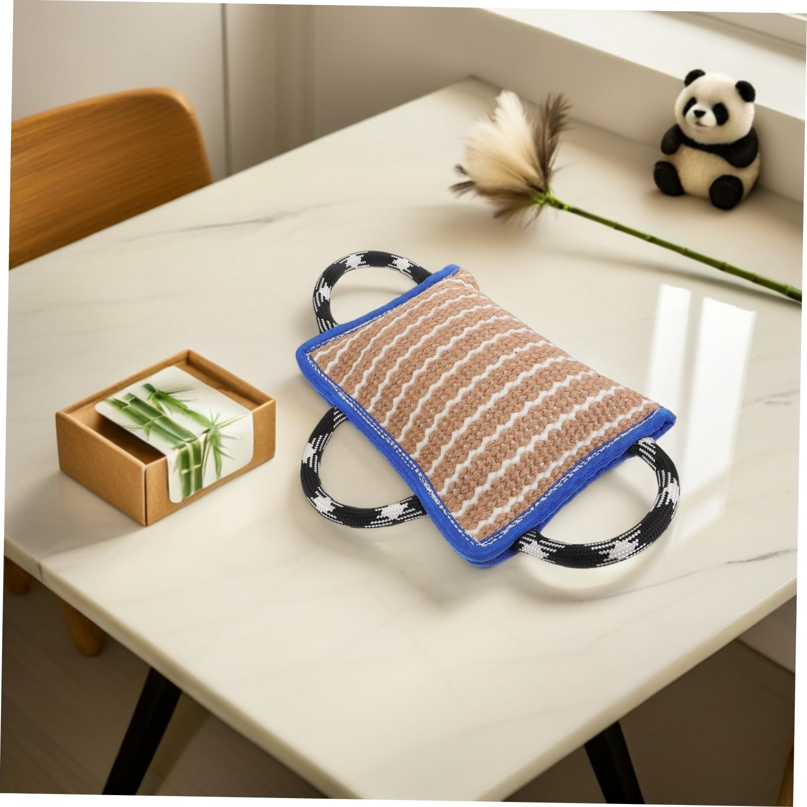 Almohadilla para Morder Perros de Lino Resistente Herramienta Profesional para Entrenamiento Canino Concentración y Dueño Mascota Juguete Duradero para y Morder con Azul