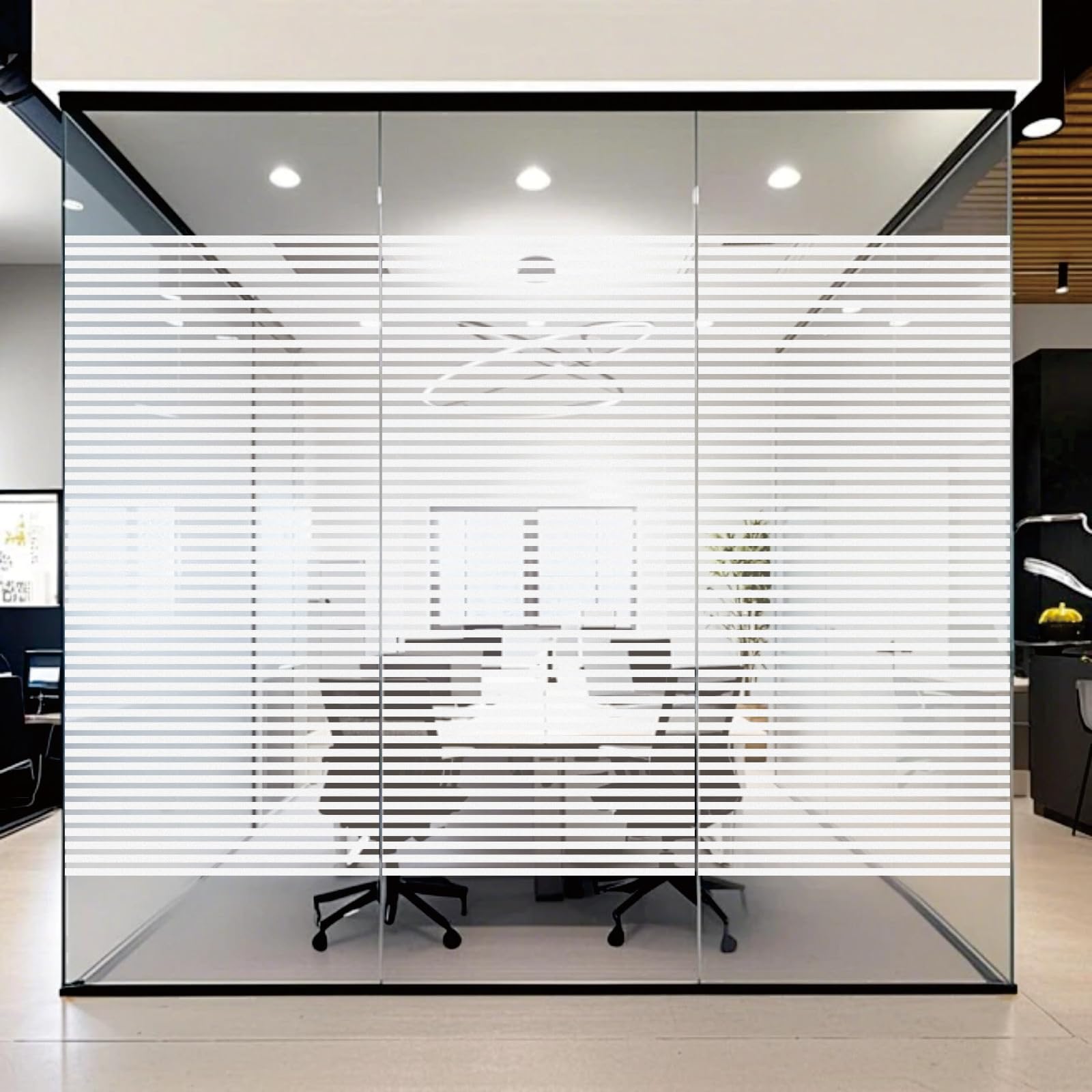 Window Privacy Film 65 x 450 cm Privacy Protection, Non-Adhesive Static Cling Removable Vinyl Heat Cotrol Anti Uv, Self-Adhesive Frosting, Opaque Window Film for Bathroom, Shutters
