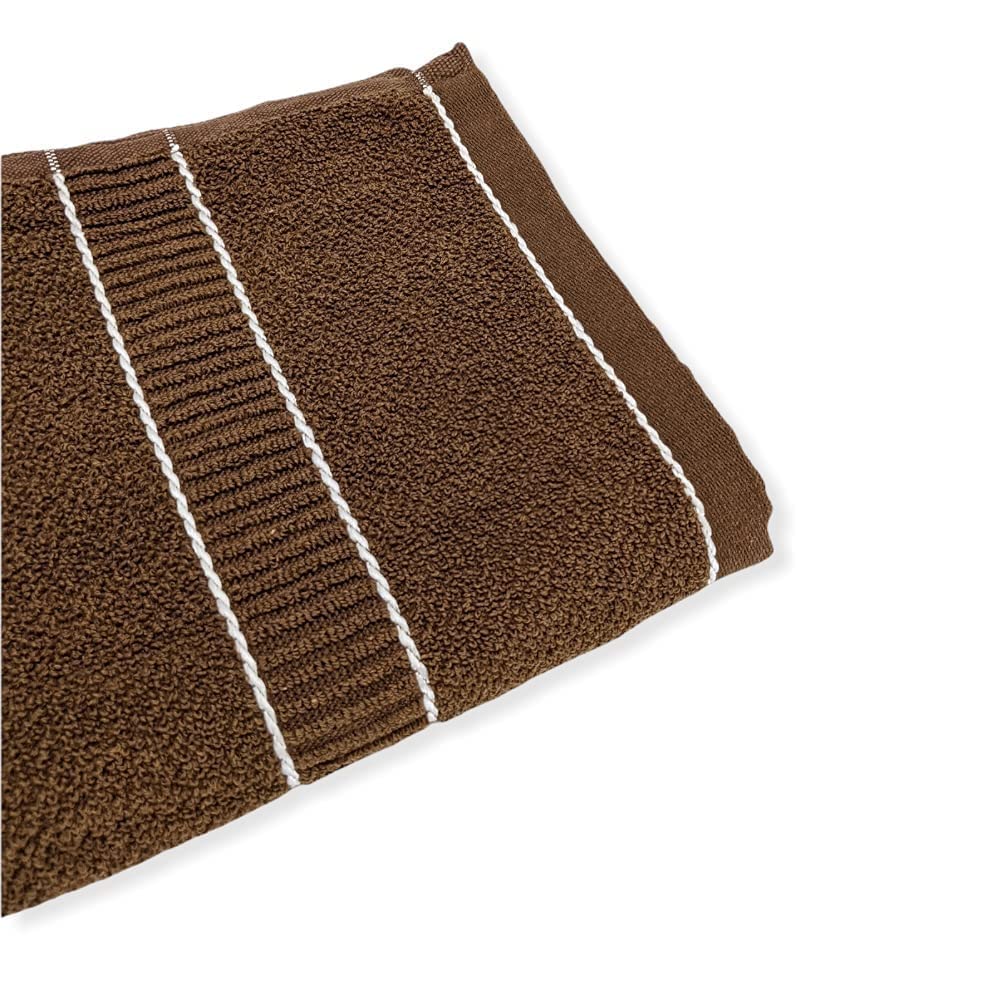 PRINZIP 500 GSM Zero Twist 100% Cotton Absorbent and Quick Dry Bath Towel - Set of 2 (Red-Brown) offers donot miss