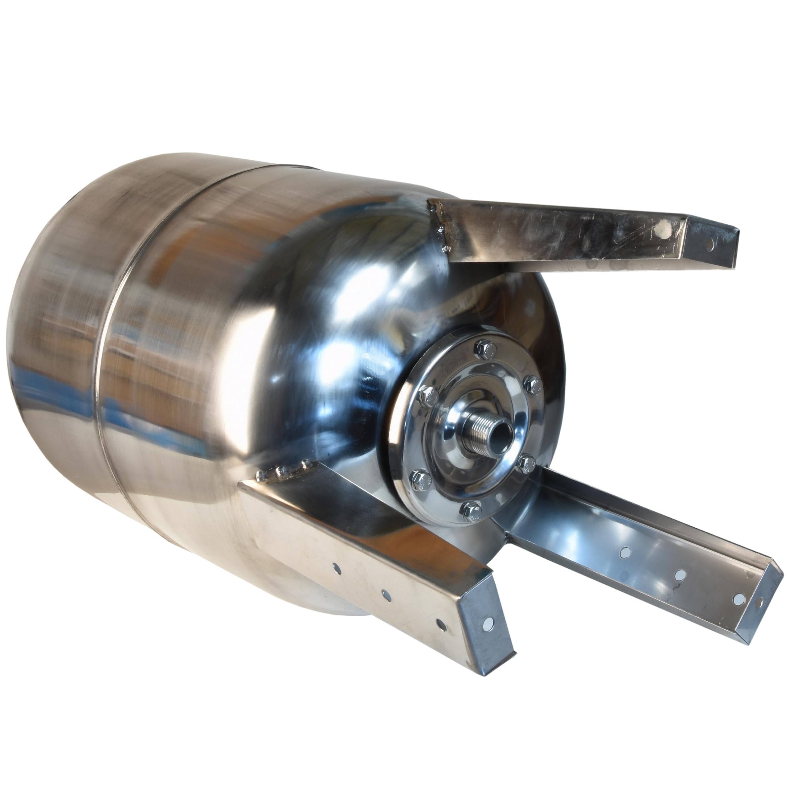 Serbatoio a Pressione 50L - per Impianti Idrici e Sistemi Autoclave - con Membrana EPDM - Vaso di Espansione per Pompa Domestica Pompa per Pozzo - Attacco da 1" - Acciaio INOX - Verticale 50 Litri