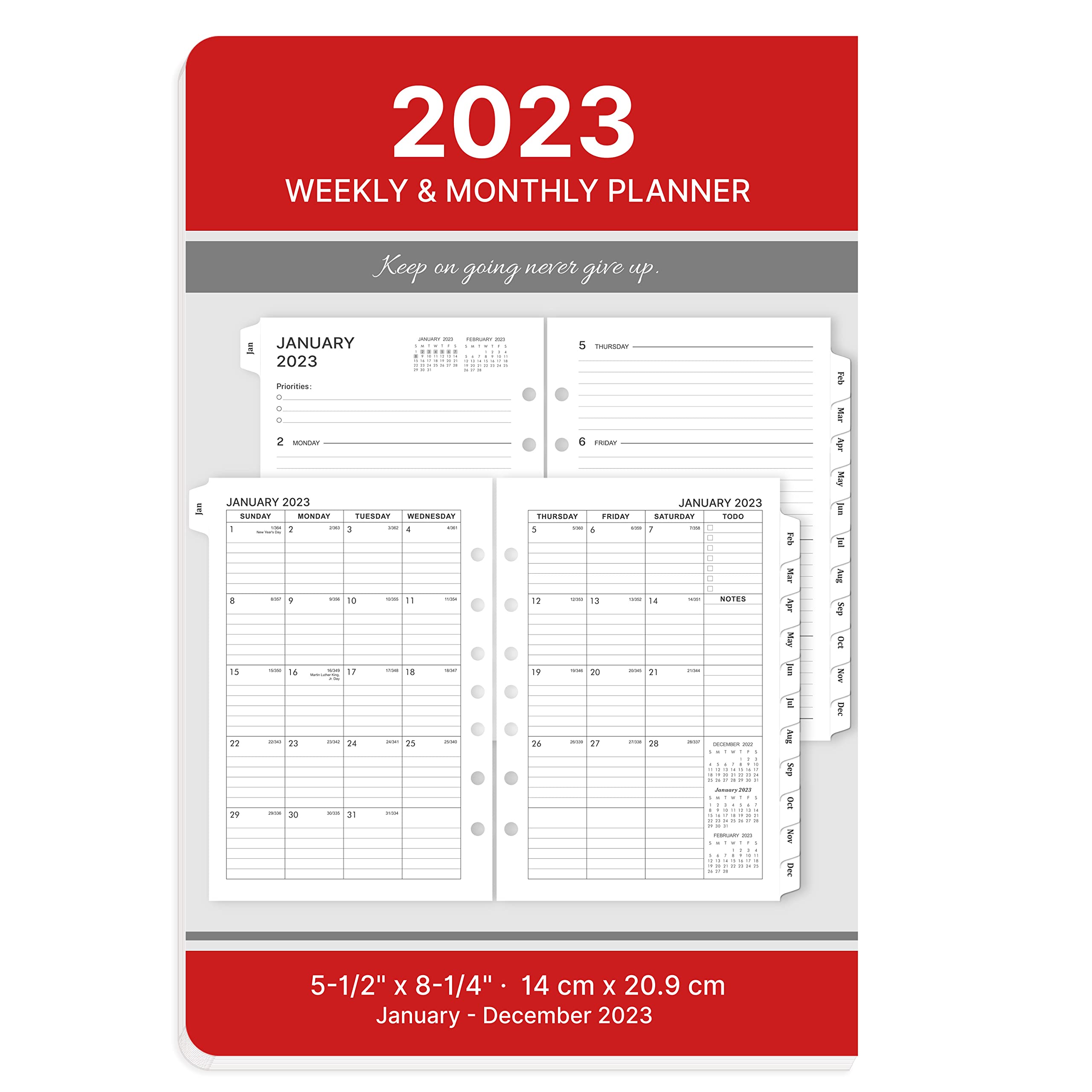 Monthly Planner Accessories Refill