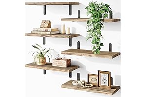 Fixwal Wood Floating Shelves: Elevate Your Home Decor with Momok's Wall-Mounted Charm