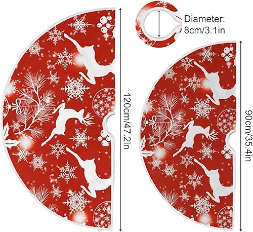 Miniatura 91 de Falda de árbol de Navidad para el día de cumpleaños, falda de árbol de 36 pulgadas para tartas, faldas de árbol de Navidad, tapete de pie de árbol
