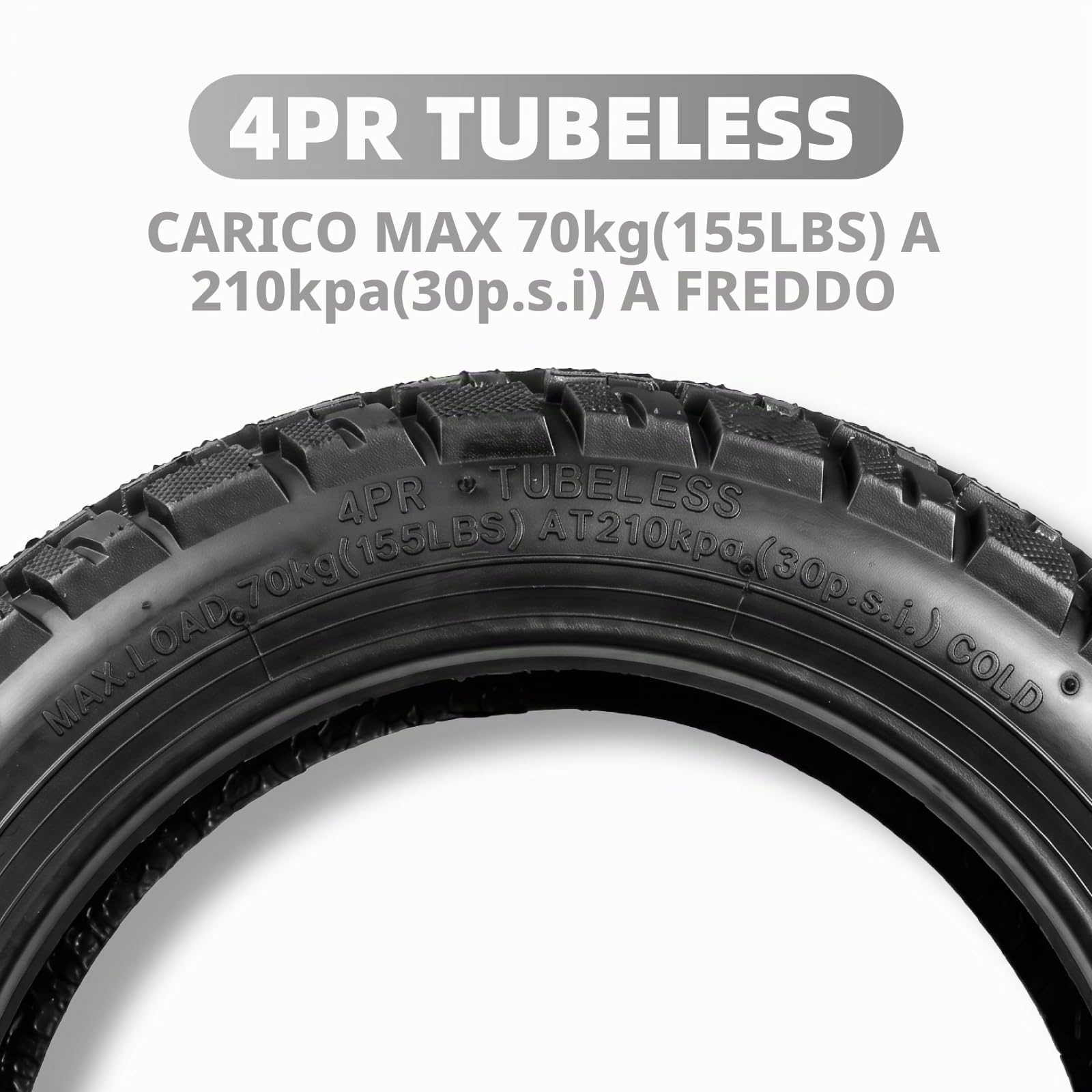 Pneumatici da 60/70-6,5 fuoristrada tubeless da 10 pollici, spessi pneumatici di ricambio per Xiaomi 5/5 Pro/5 Max/Elite, per Ninebot Max G30/Max G30 D/Max G30 D2/G30E/G30LP