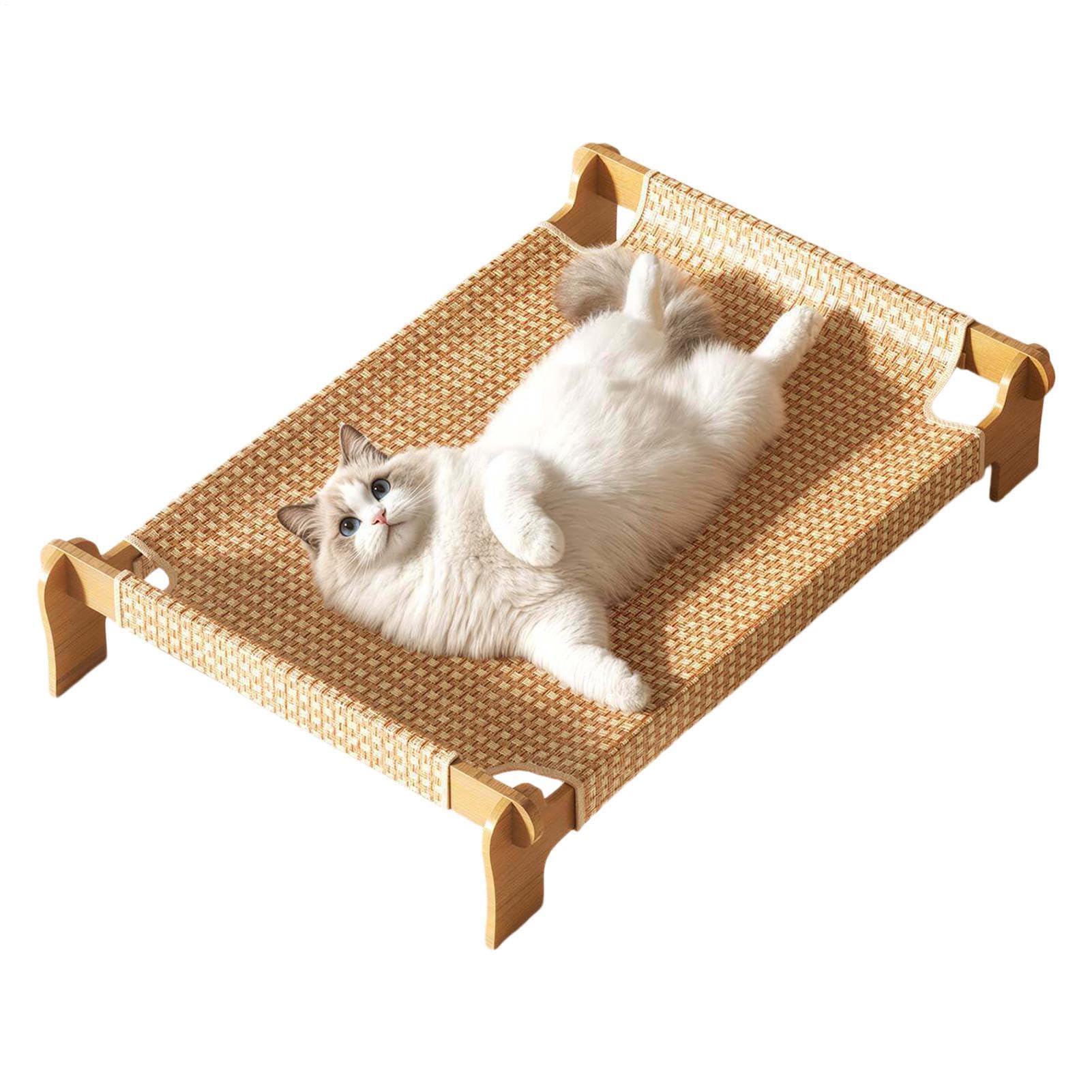 Catre pequeño de mascotas elevado portátil para exterior e interior